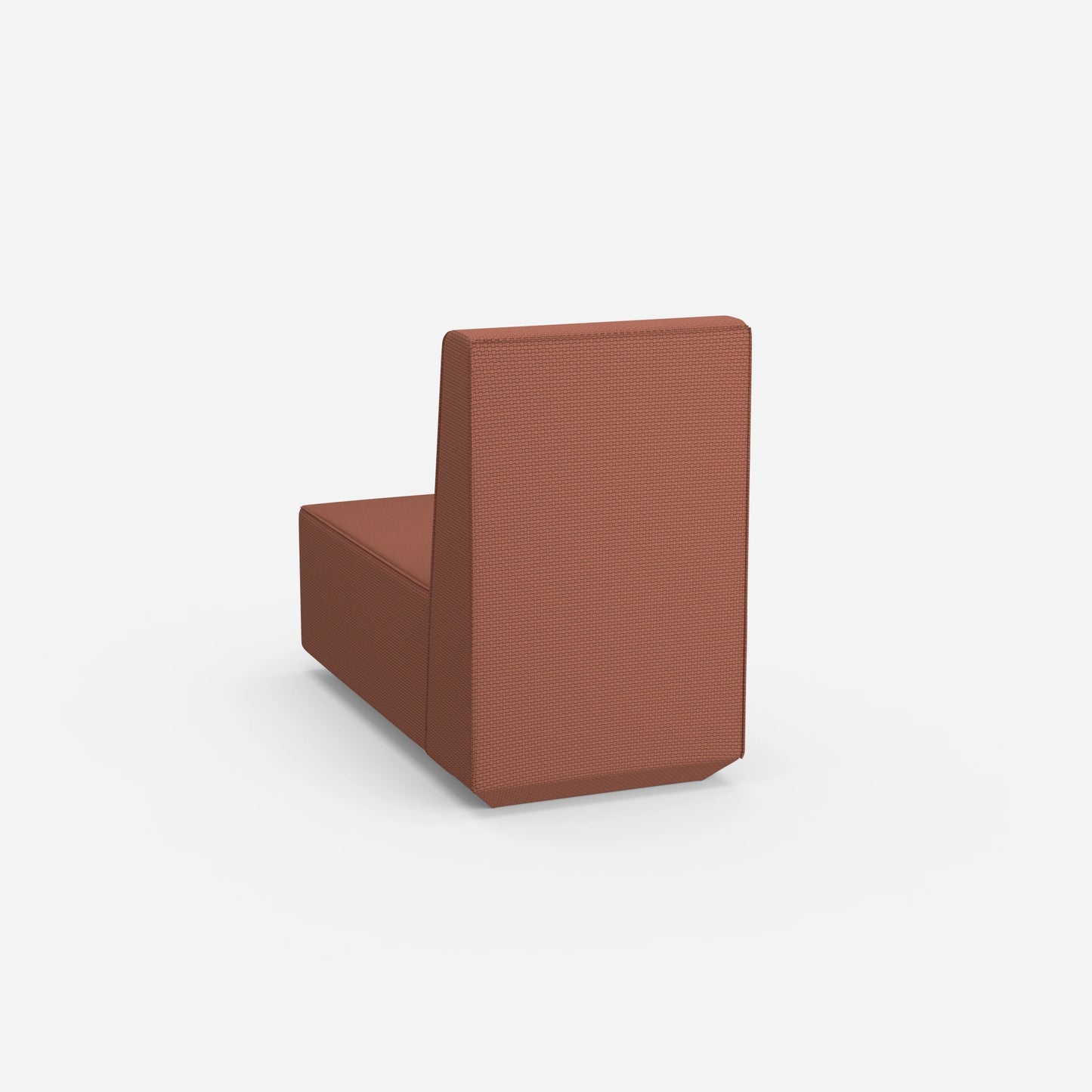 Narrow recamiere with high backrest from behind