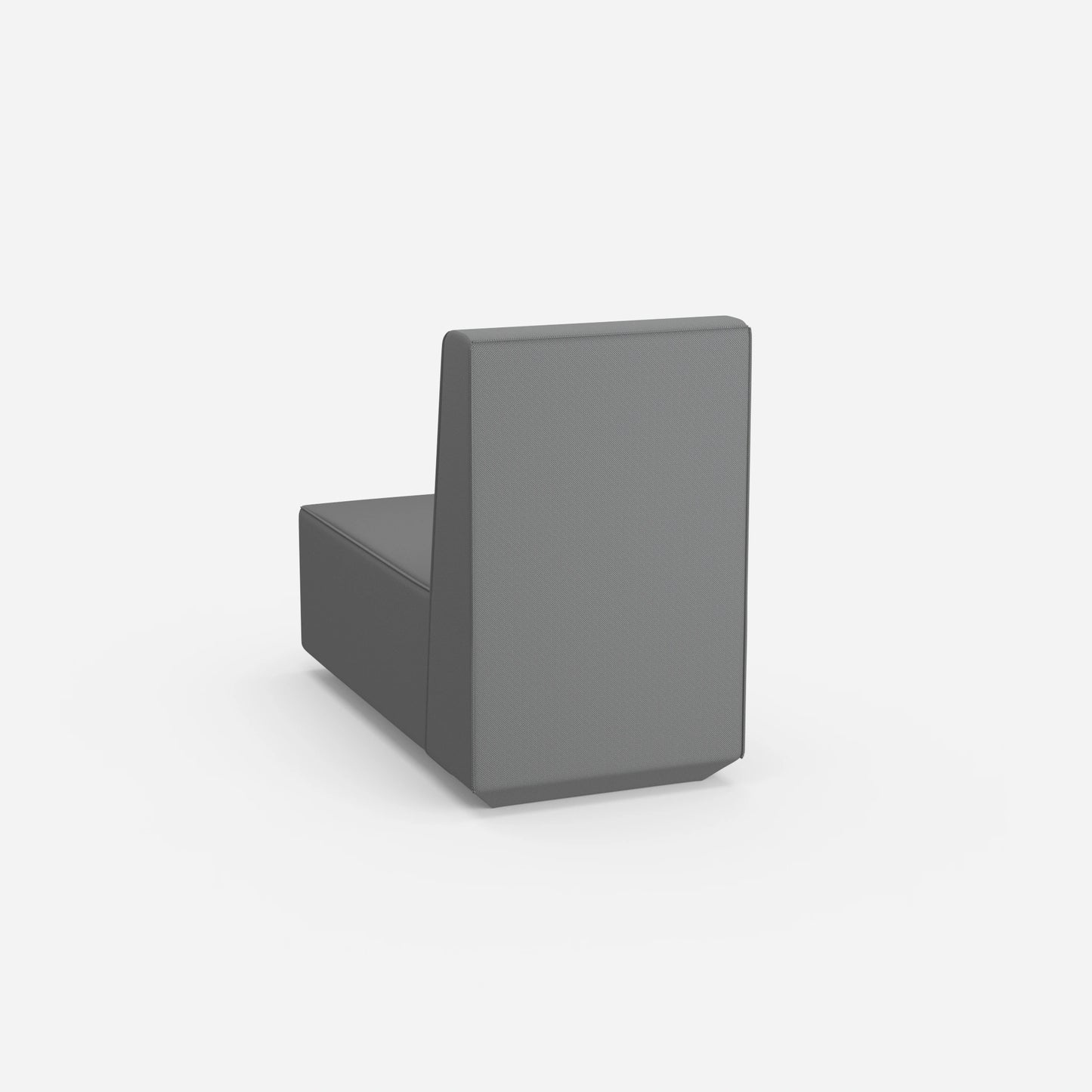 Narrow recamiere with high backrest from behind