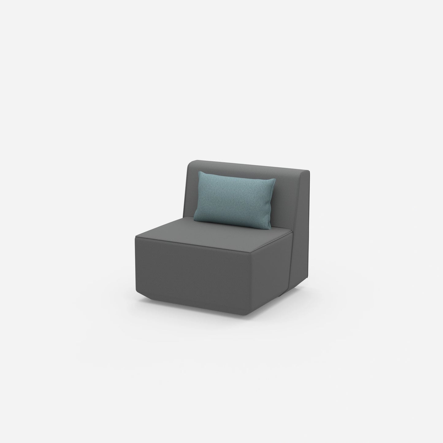 Armchair for small room from the side