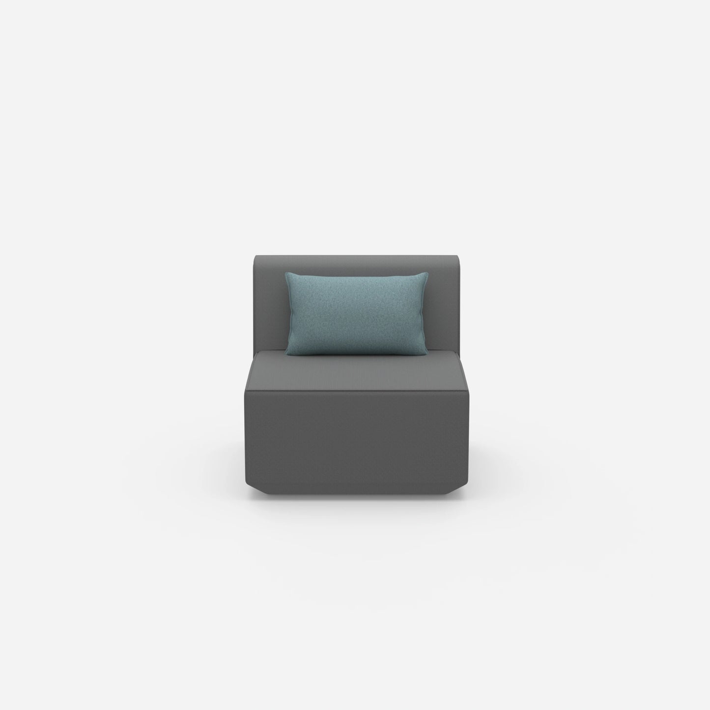 Armchair for small room from the front