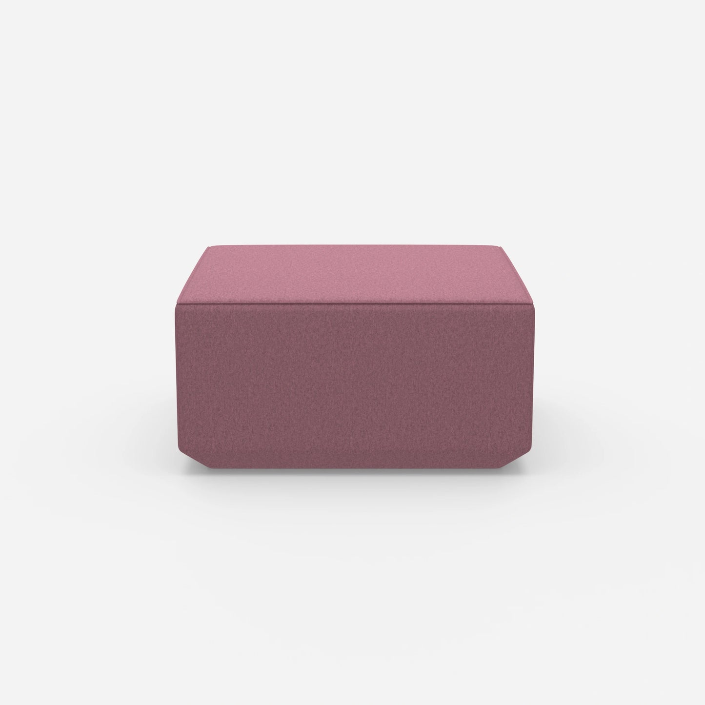 Seat pouf pink from the front
