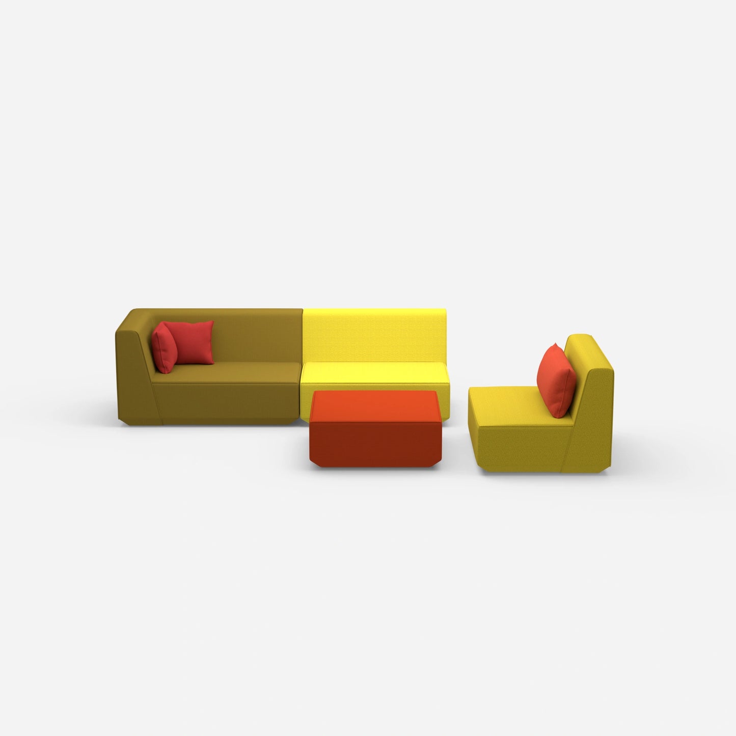3 places avec fauteuil de face