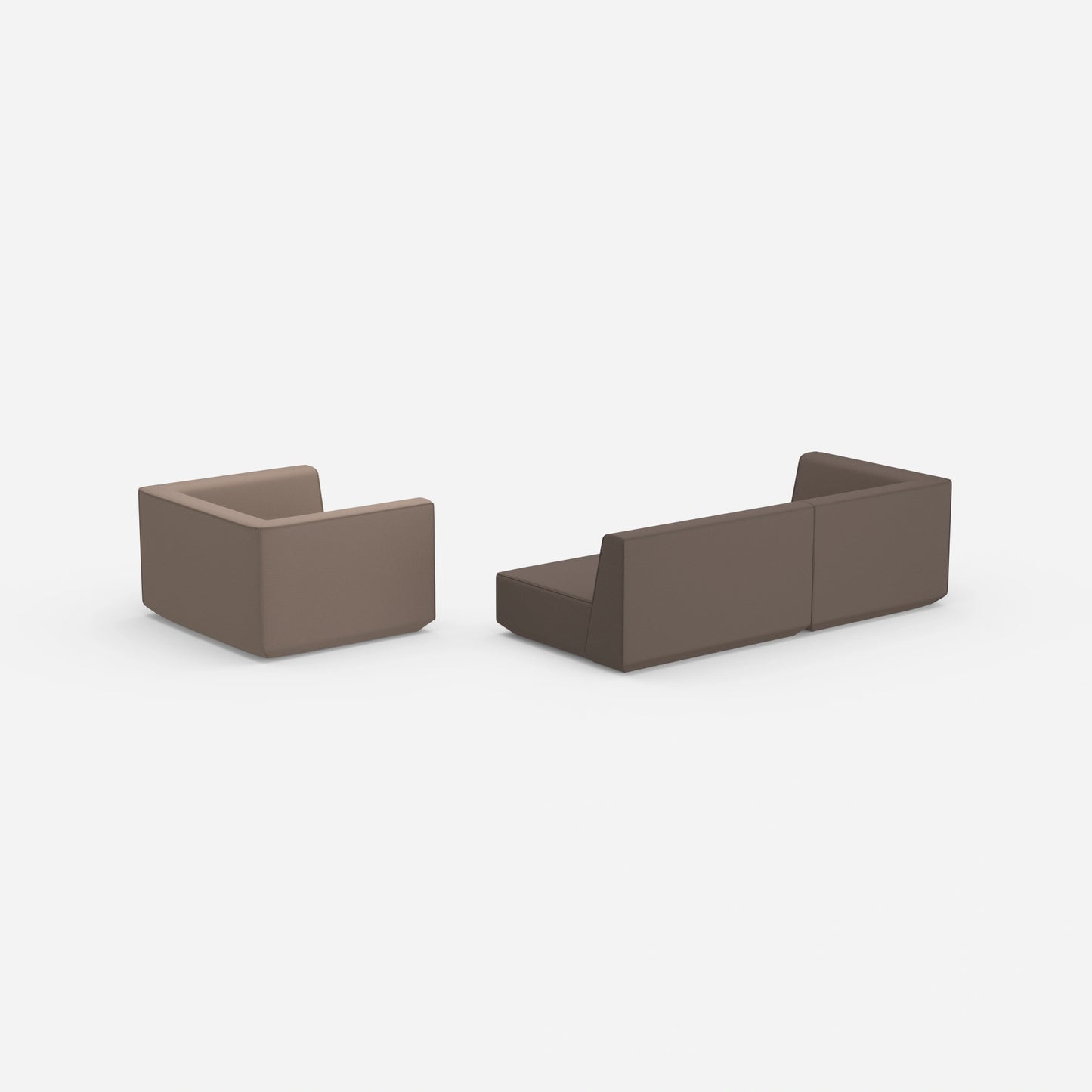 Canapé trois places avec fauteuil de derrière