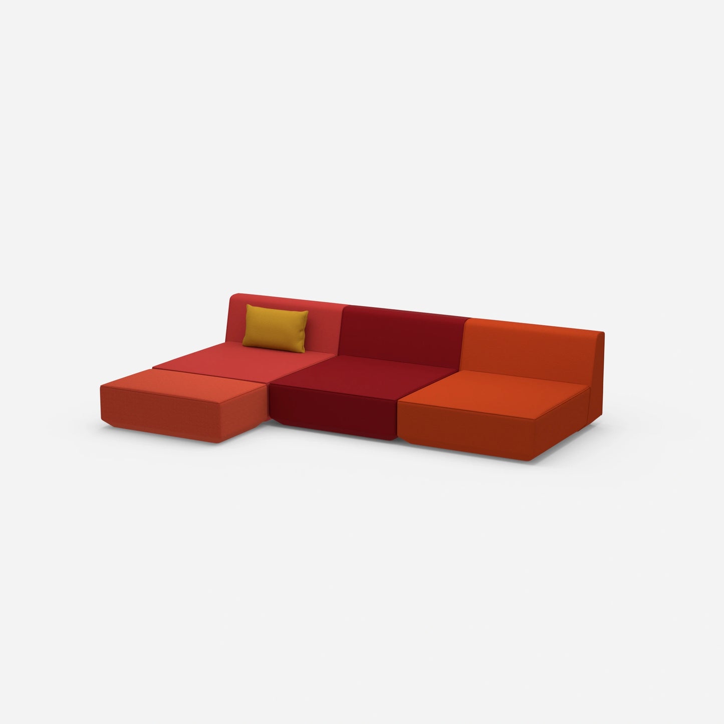 Canapé d'angle Lounge 300 cm de large de côté