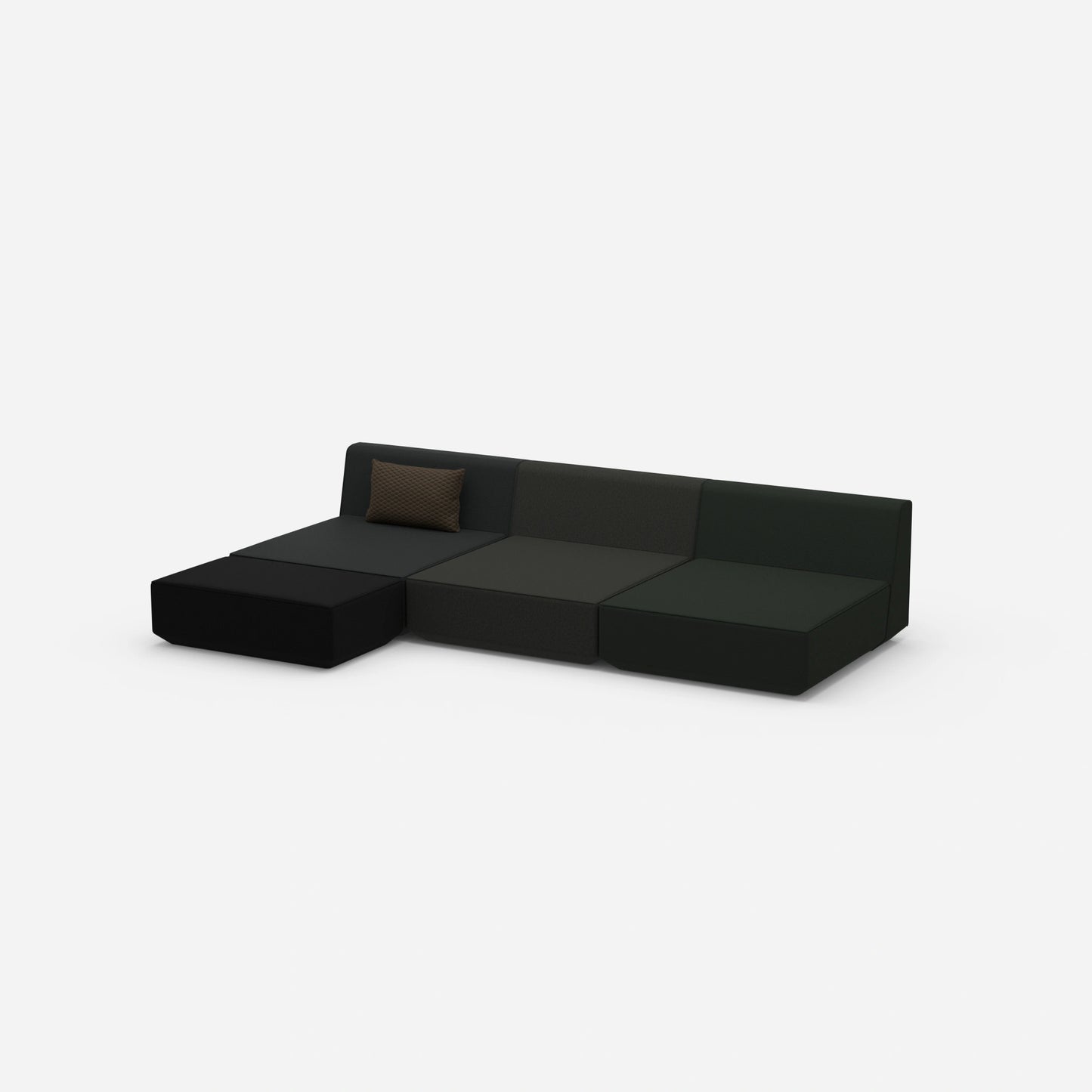 Canapé d'angle Lounge 300 cm de large de côté