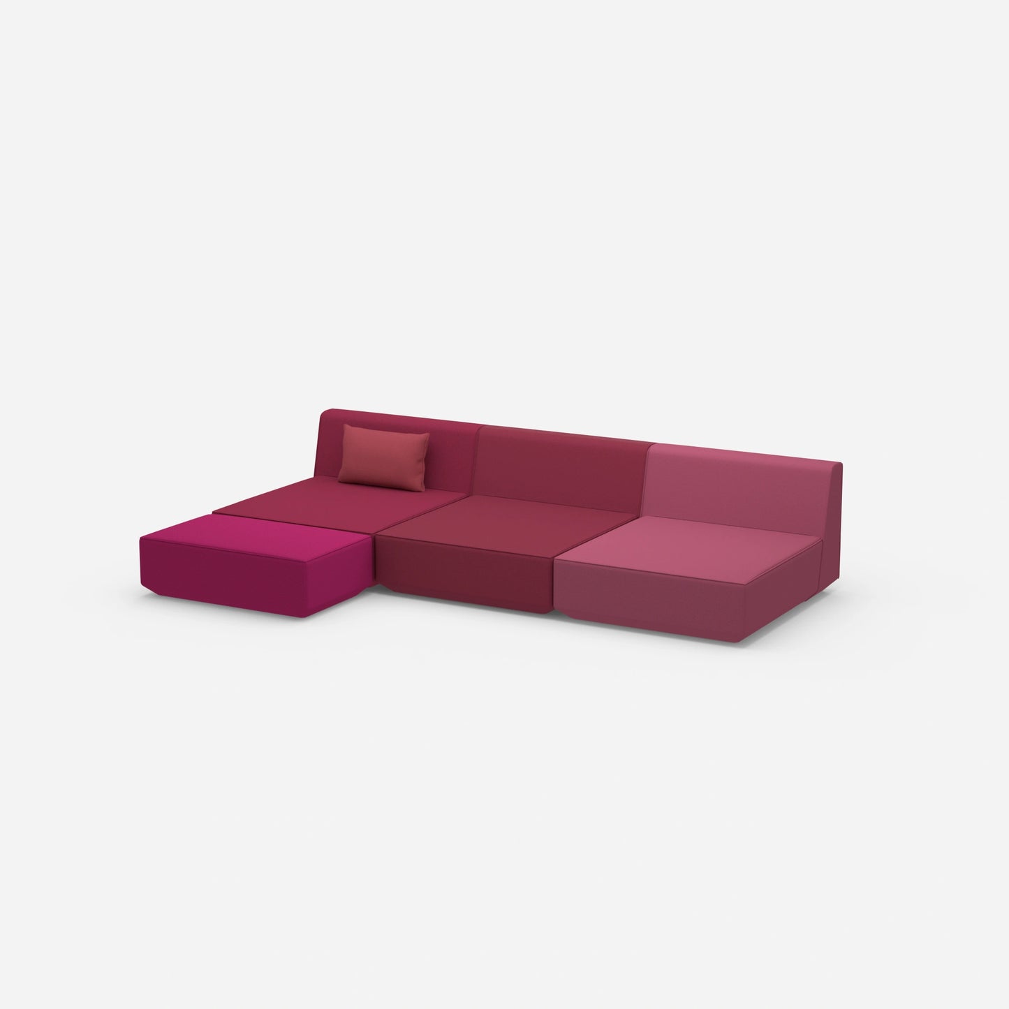 Canapé d'angle Lounge 300 cm de large de côté