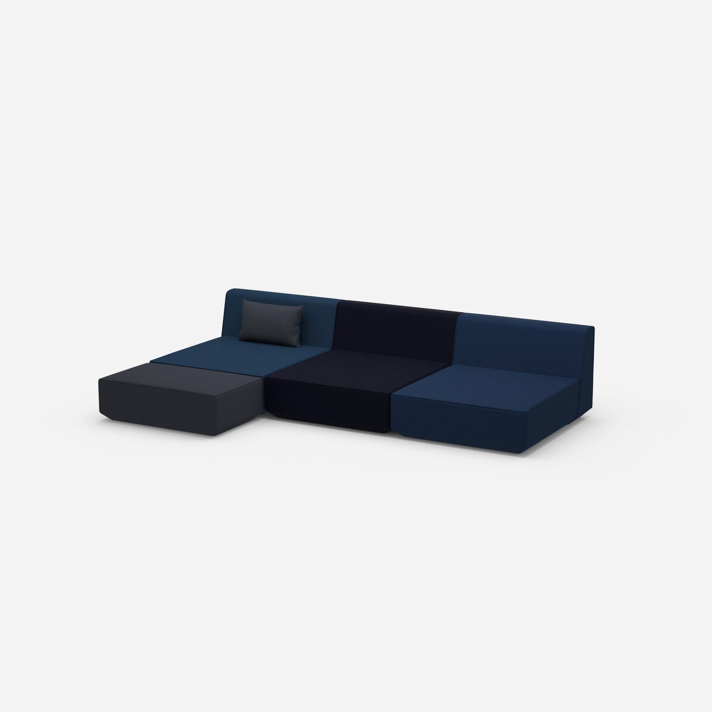 Canapé d'angle Lounge 300 cm de large de côté