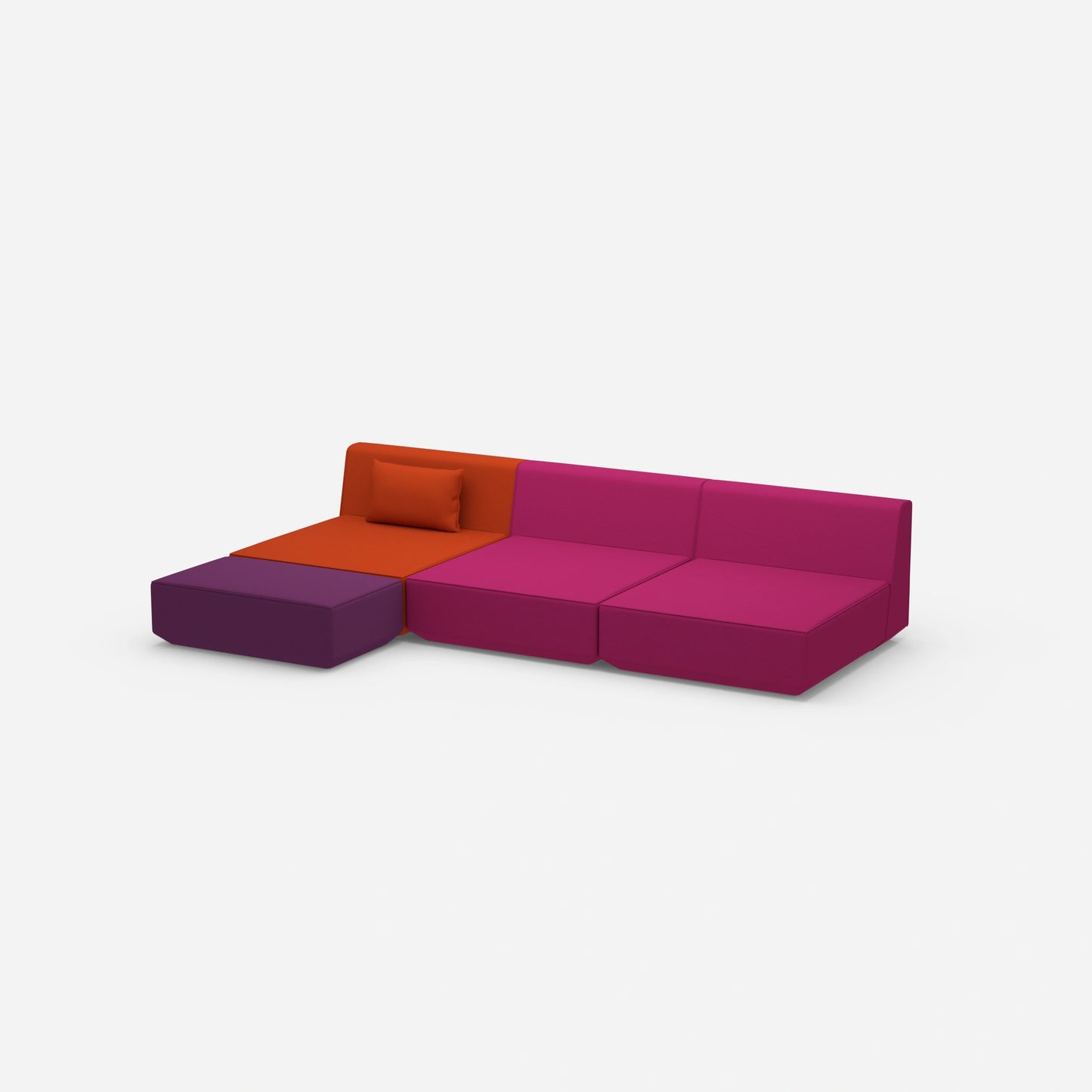 Canapé d'angle Lounge 300 cm de large de côté