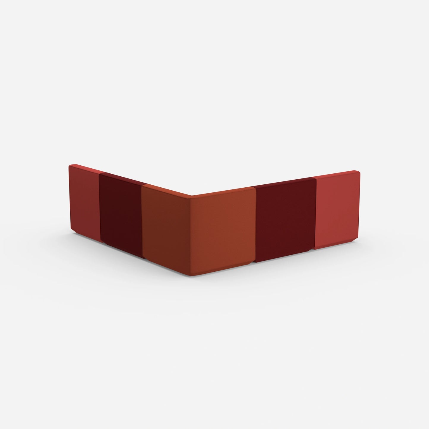 Canapé isocèle vu de dos