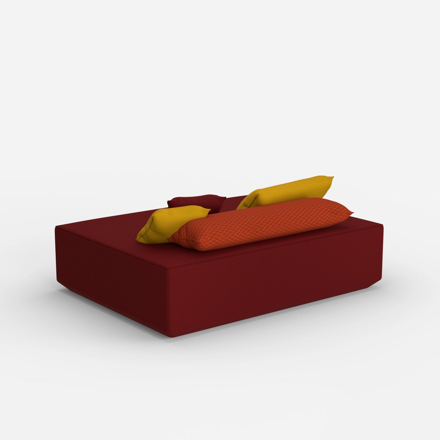 Grand pouf de derrière