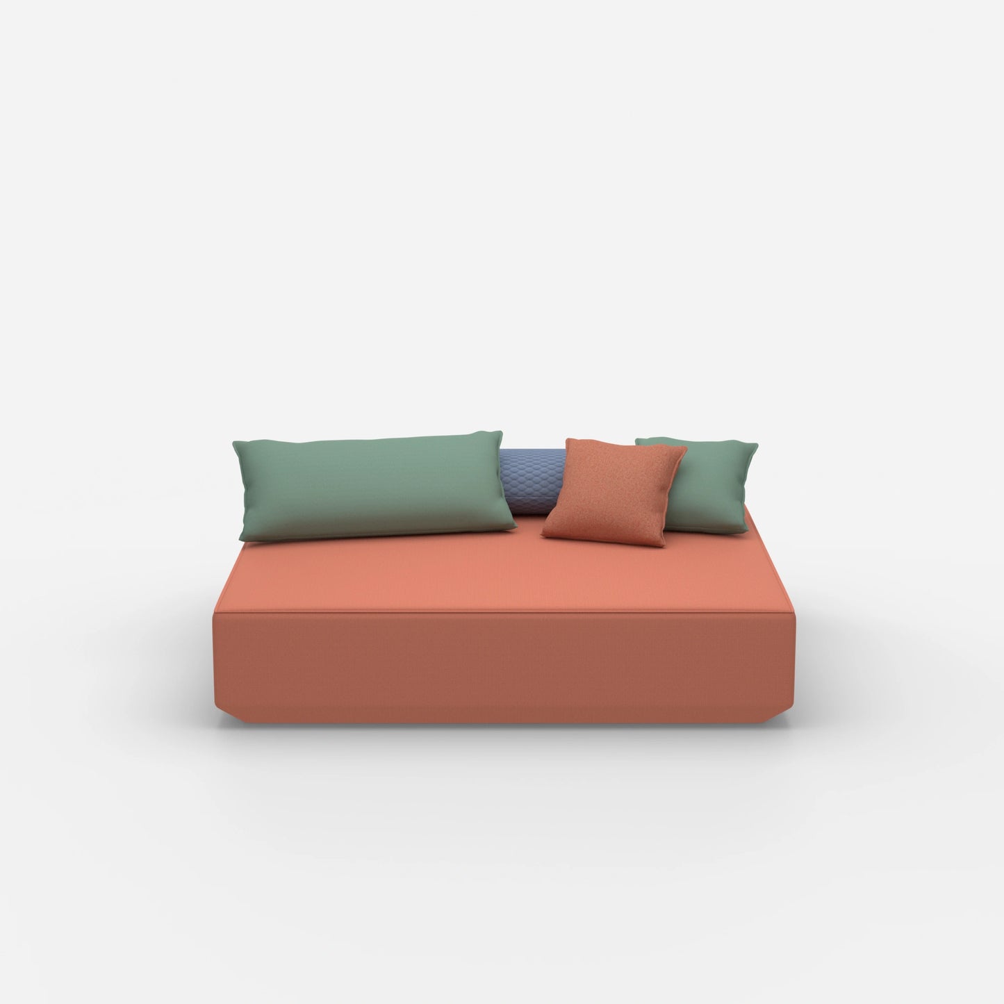 Grand module pouf vu de face