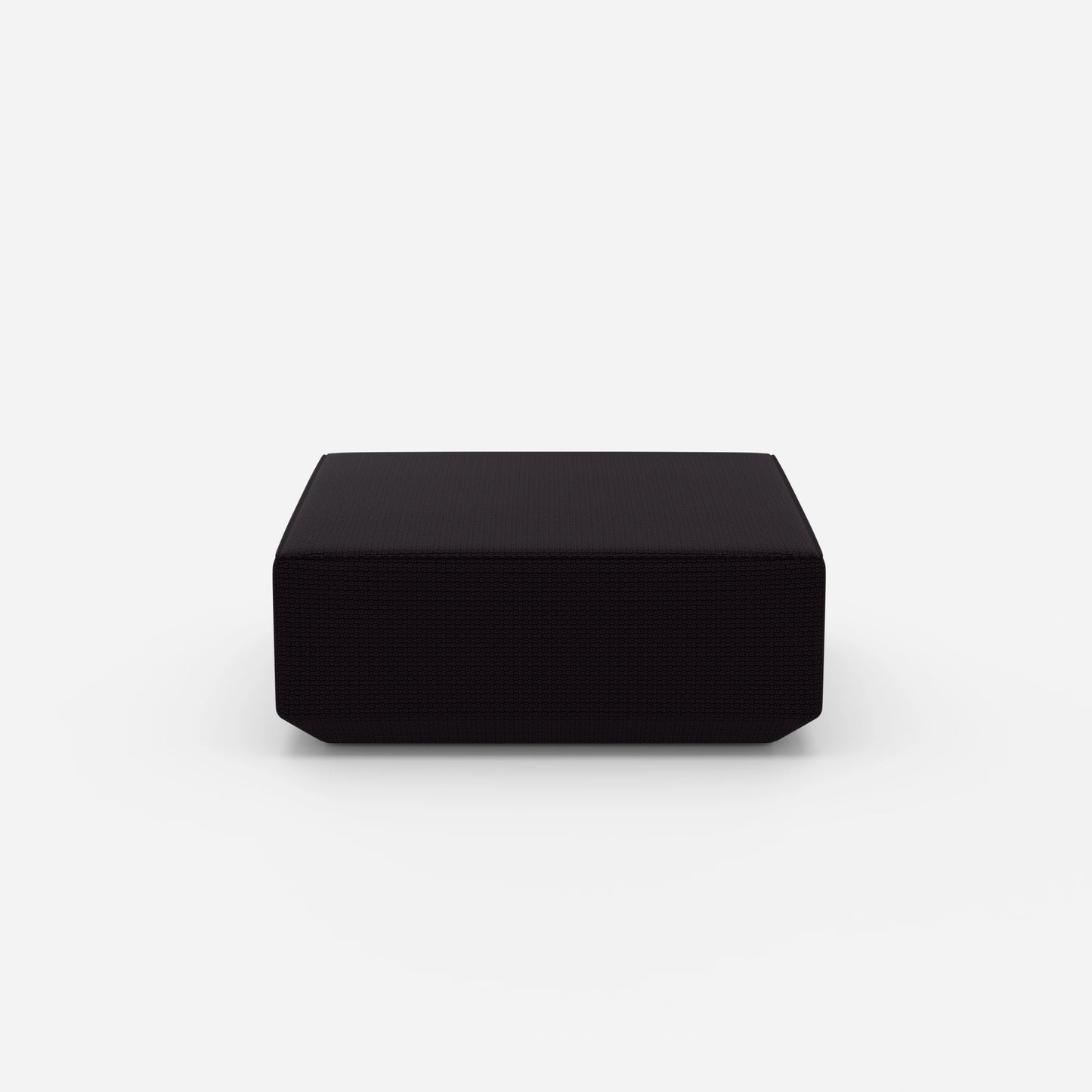 Pouf violet de face