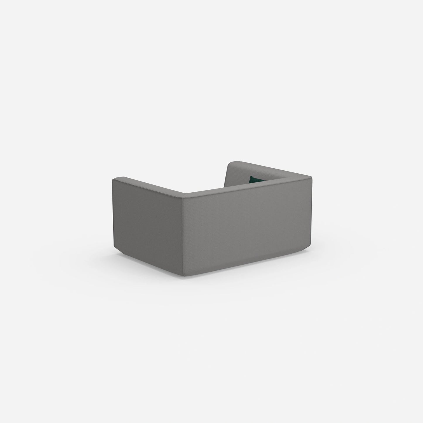 Canapé modulaire moderne vu de l'arrière