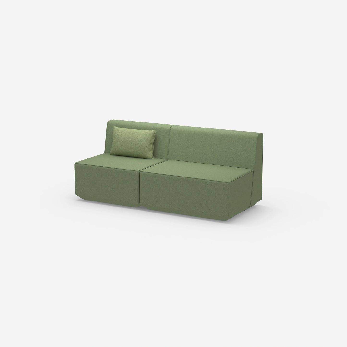 Canapé modulaire sans accoudoir vu de côté