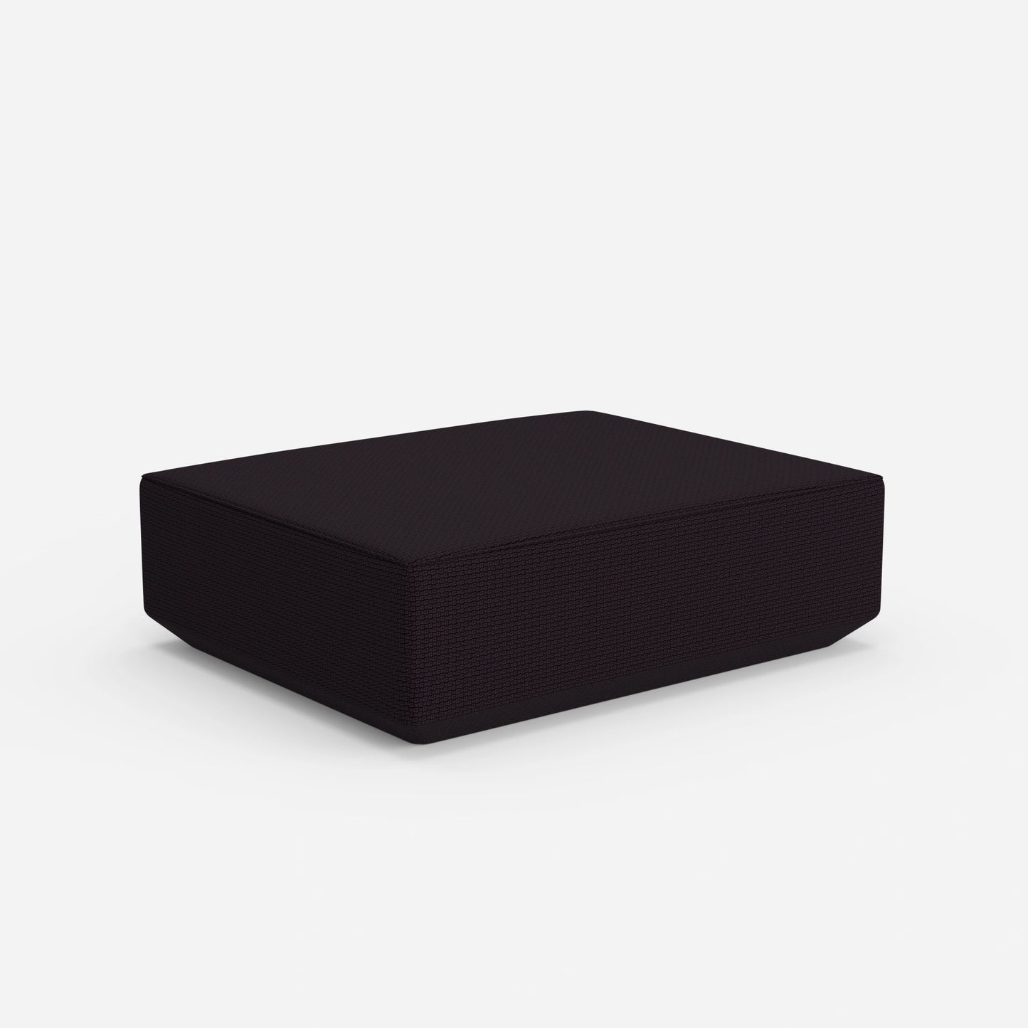 Pouf en violet de derrière