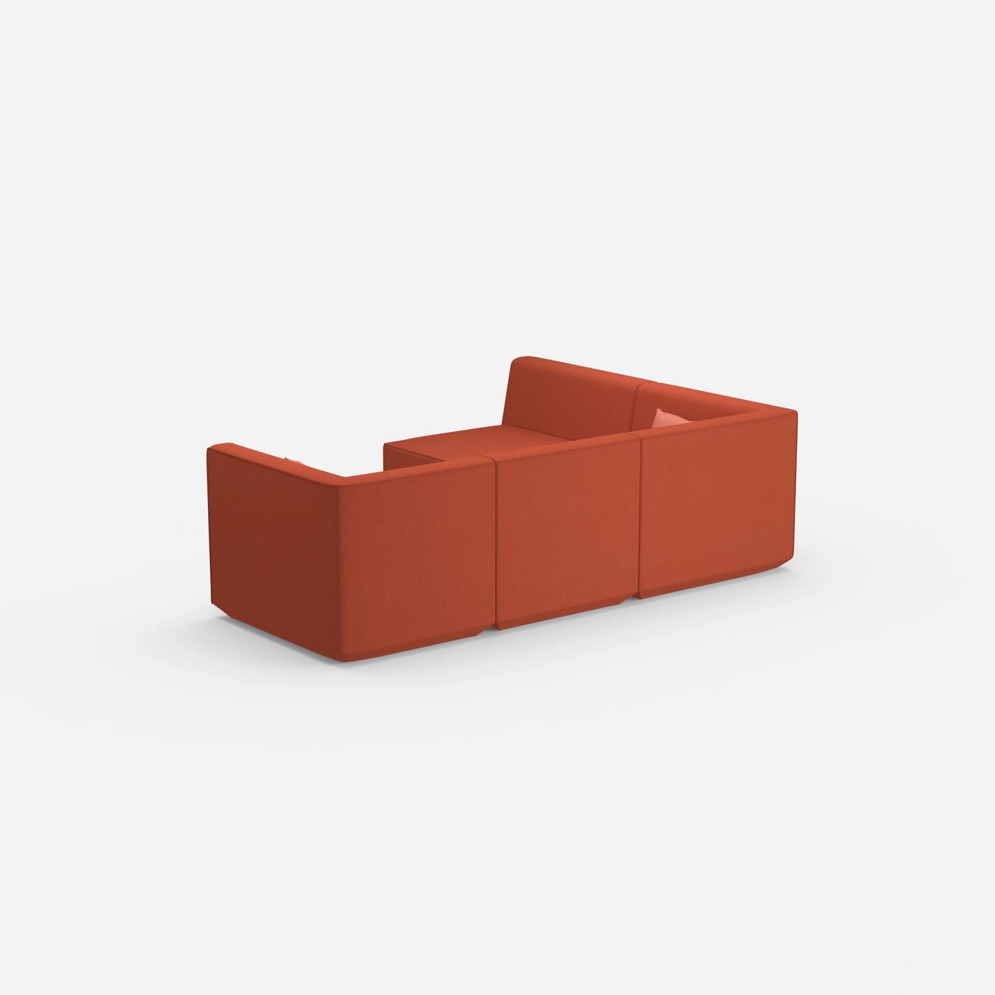 Coin canapé orange de derrière