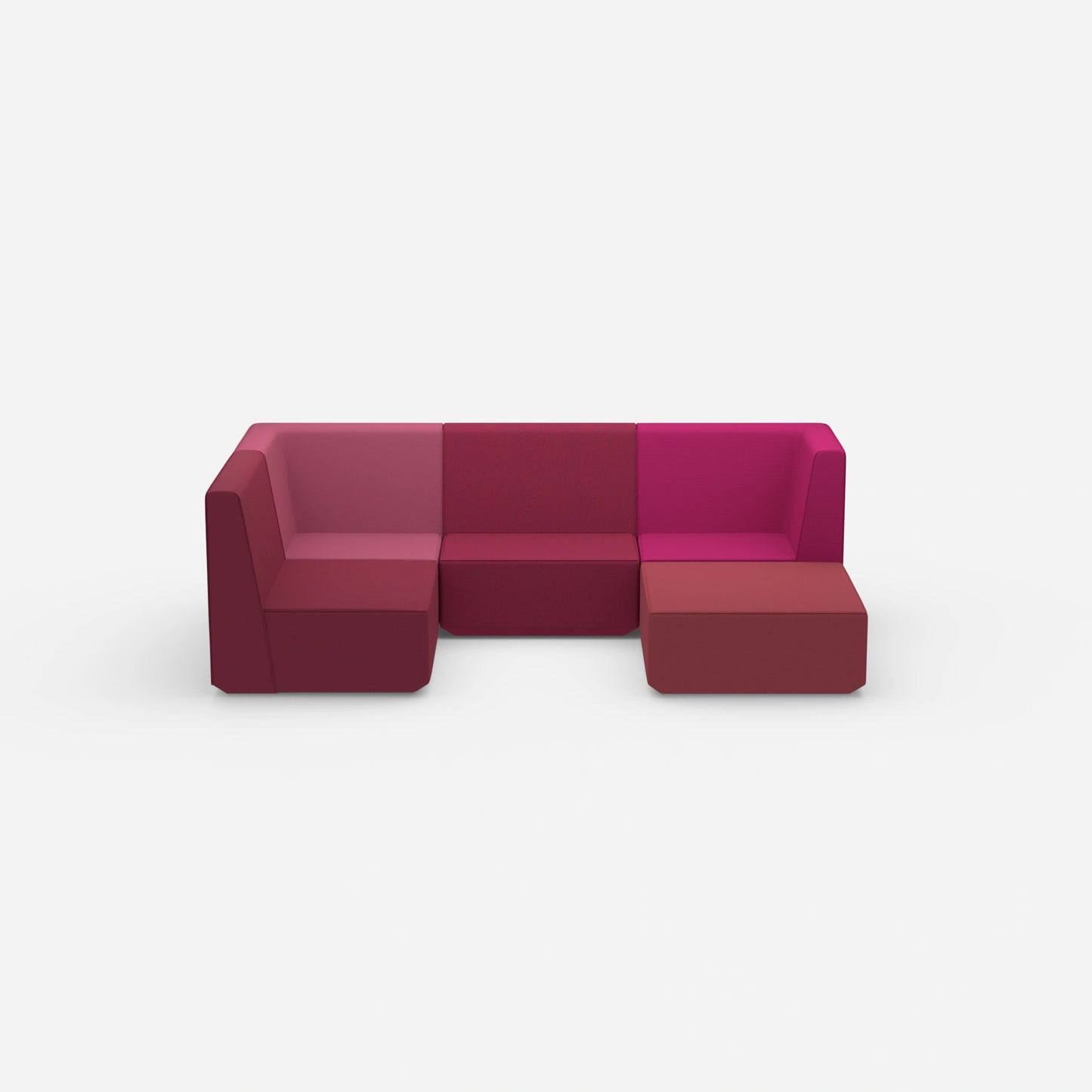 Salon configurable de face