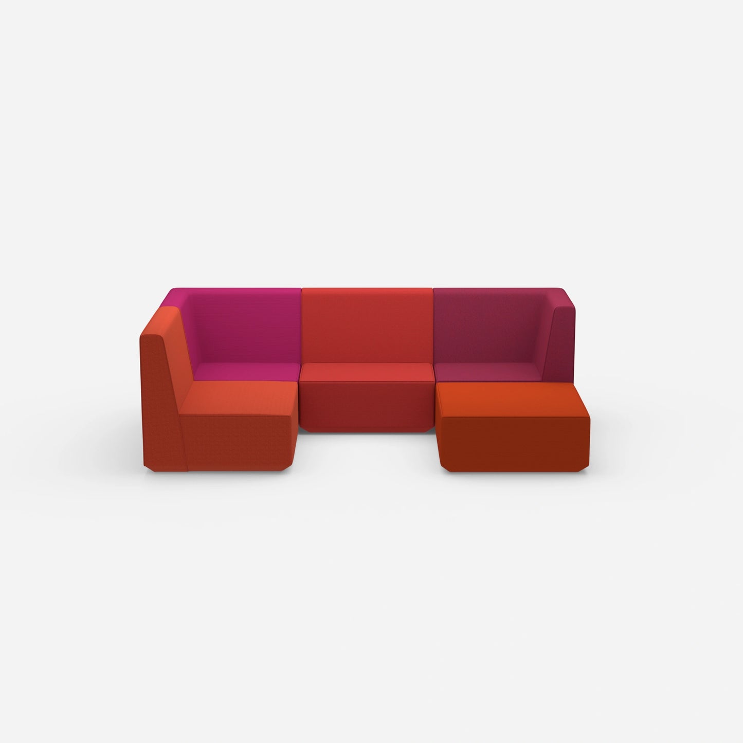Salon configurable de face