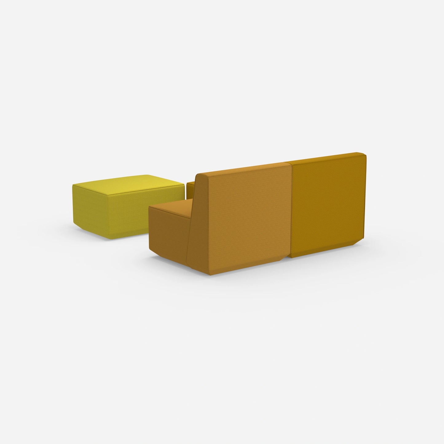 Canapé modulaire deux places avec fonction de l'arrière