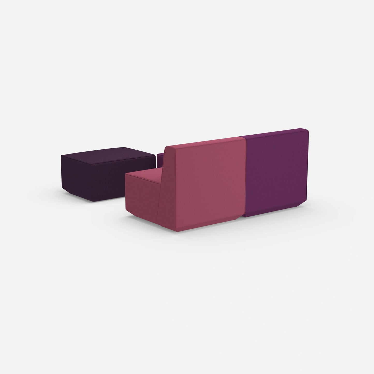 Canapé modulaire deux places avec fonction de l'arrière
