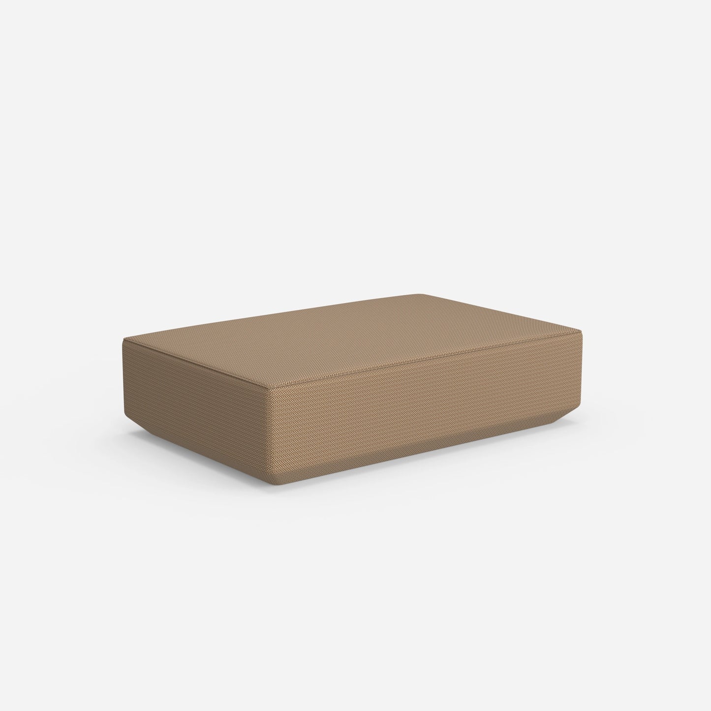 Pouf color crema da dietro