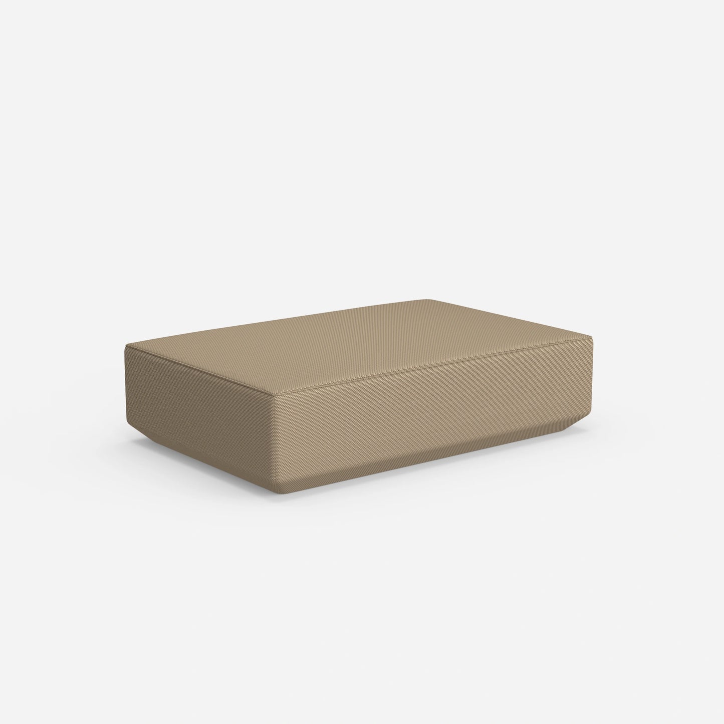 Pouf color crema da dietro