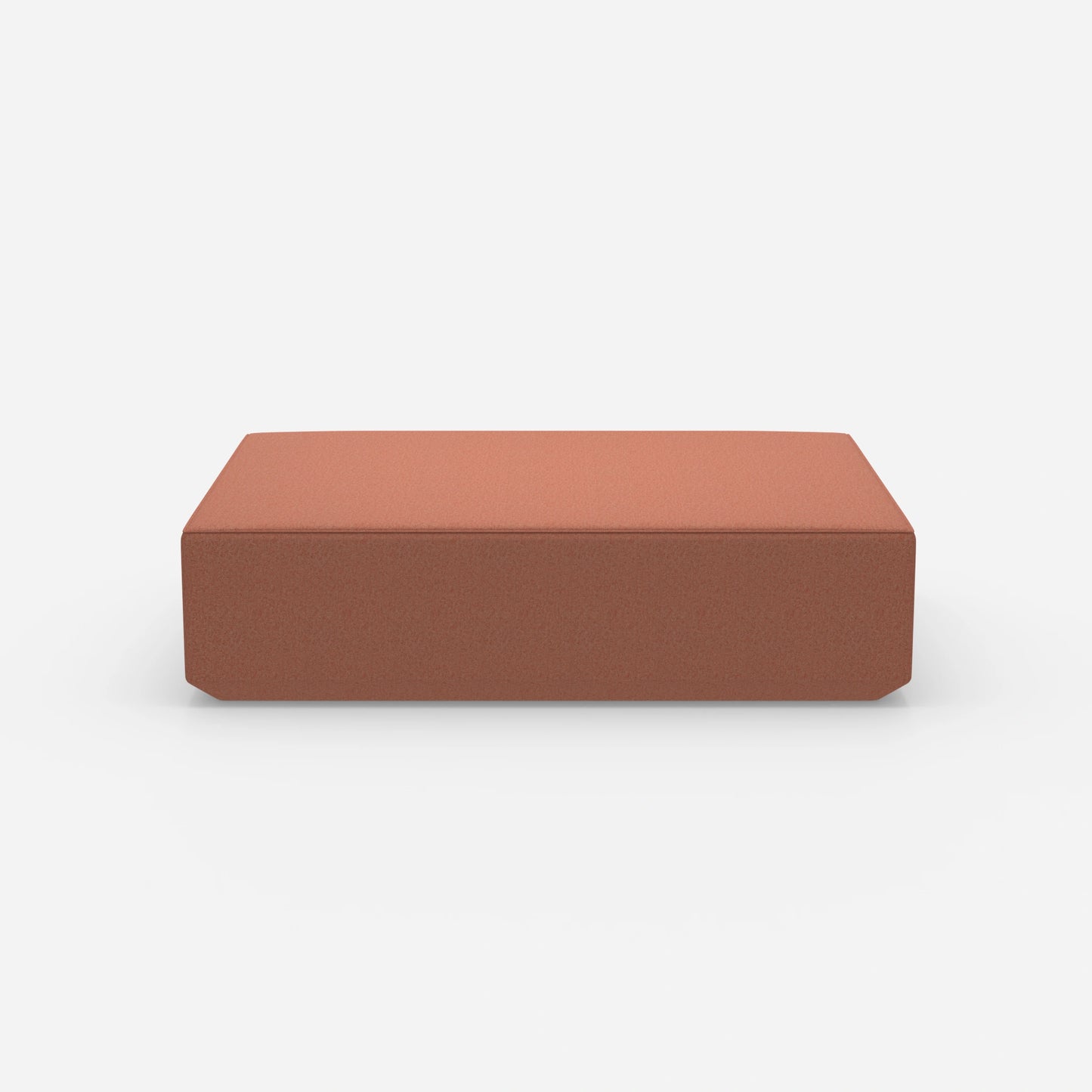 Pouf moderno grande largo 160 cm frontalmente