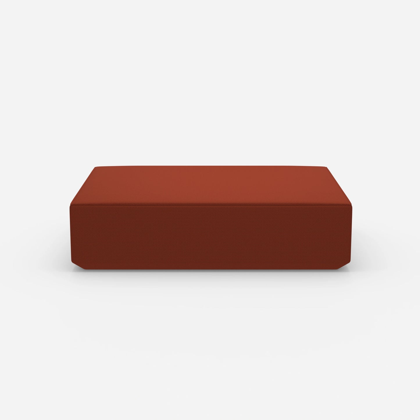 Pouf moderno grande largo 160 cm frontalmente