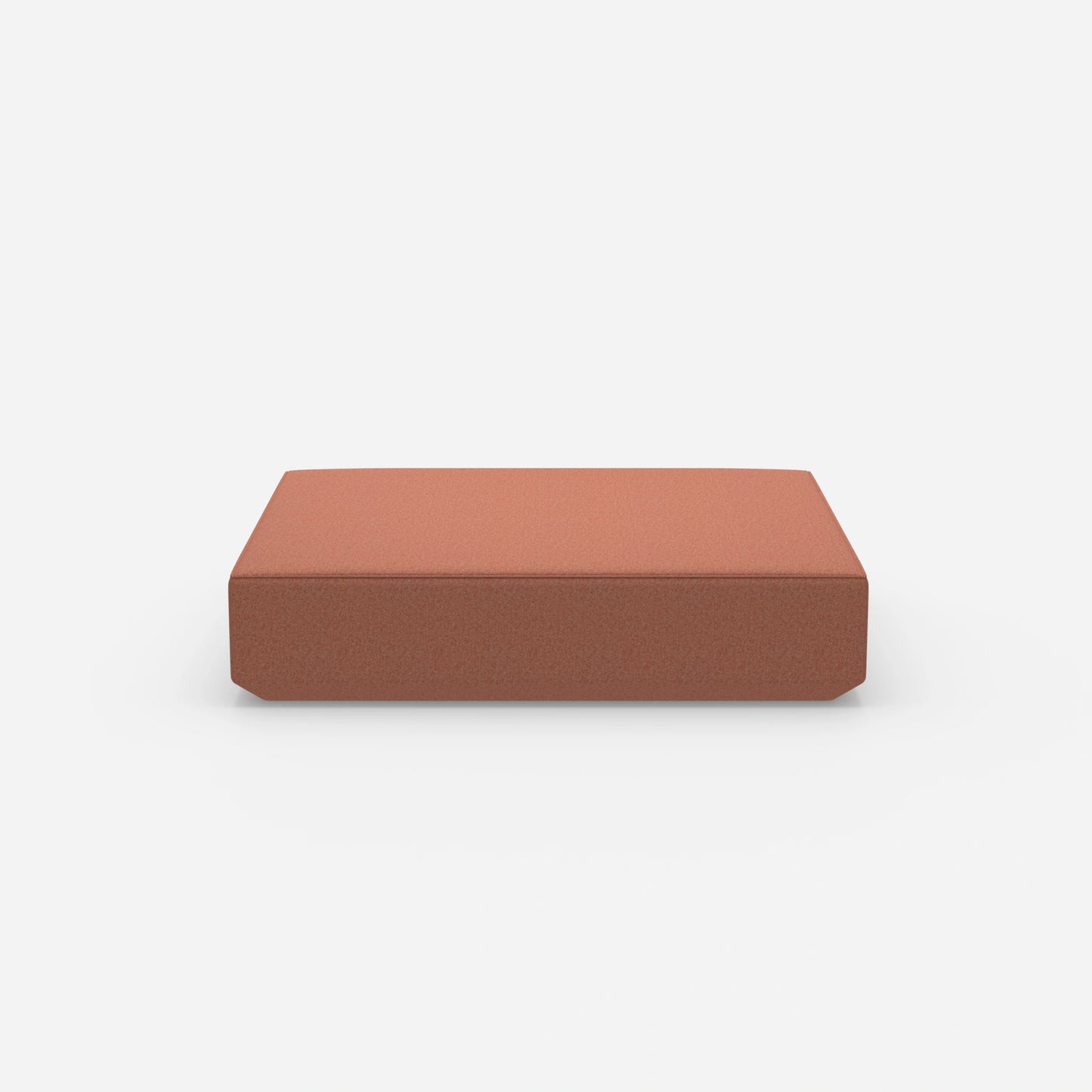 Ampio pouf moderno dal lato anteriore