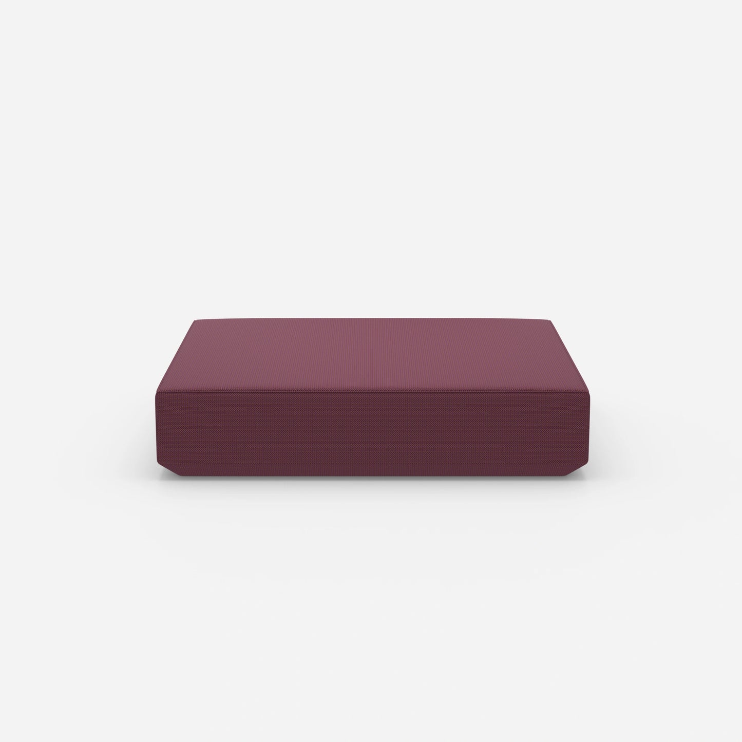 Ampio pouf moderno dal lato anteriore