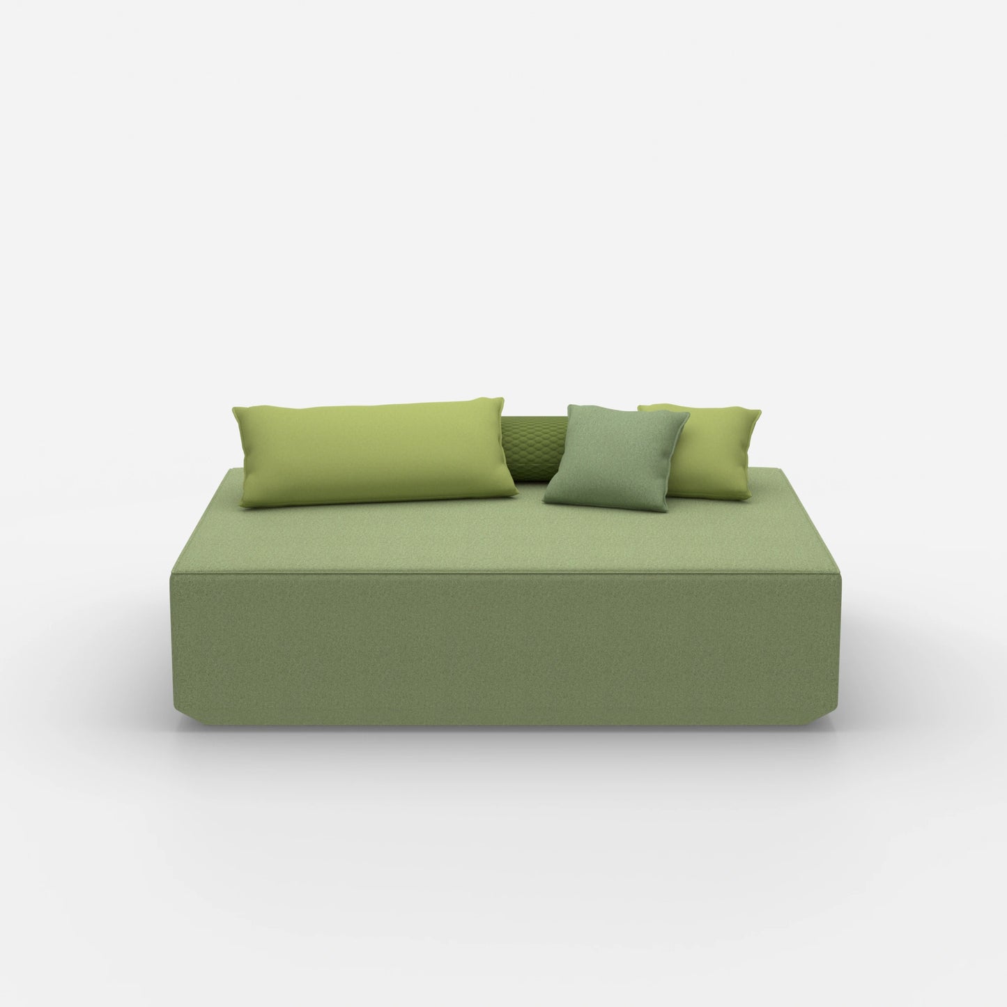 Grande pouf frontale