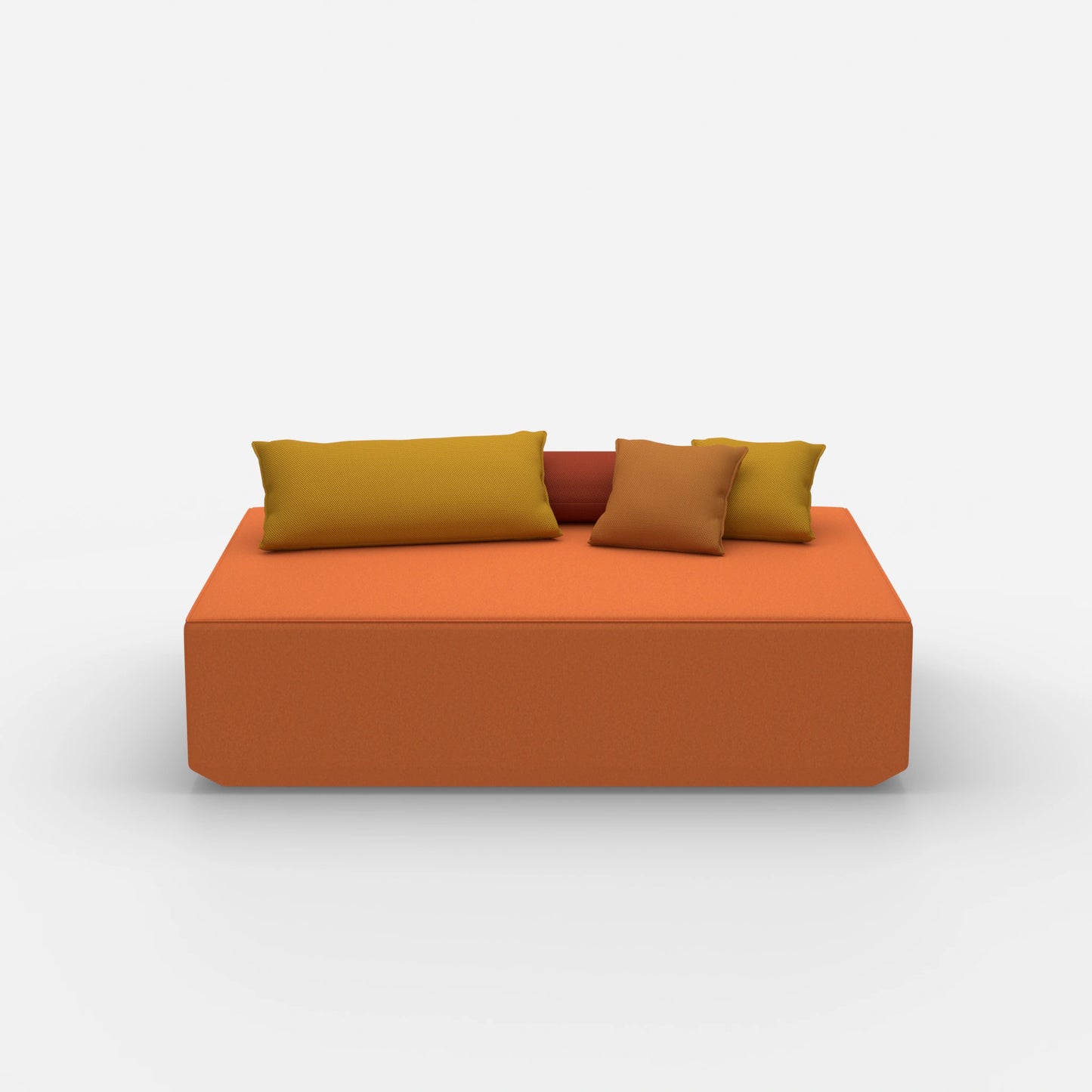 Grande pouf frontale