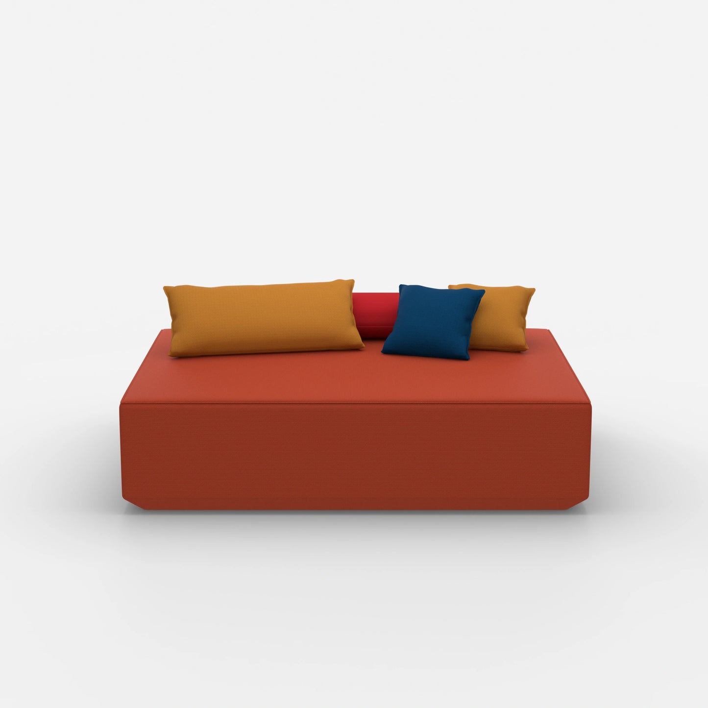 Grande pouf frontale