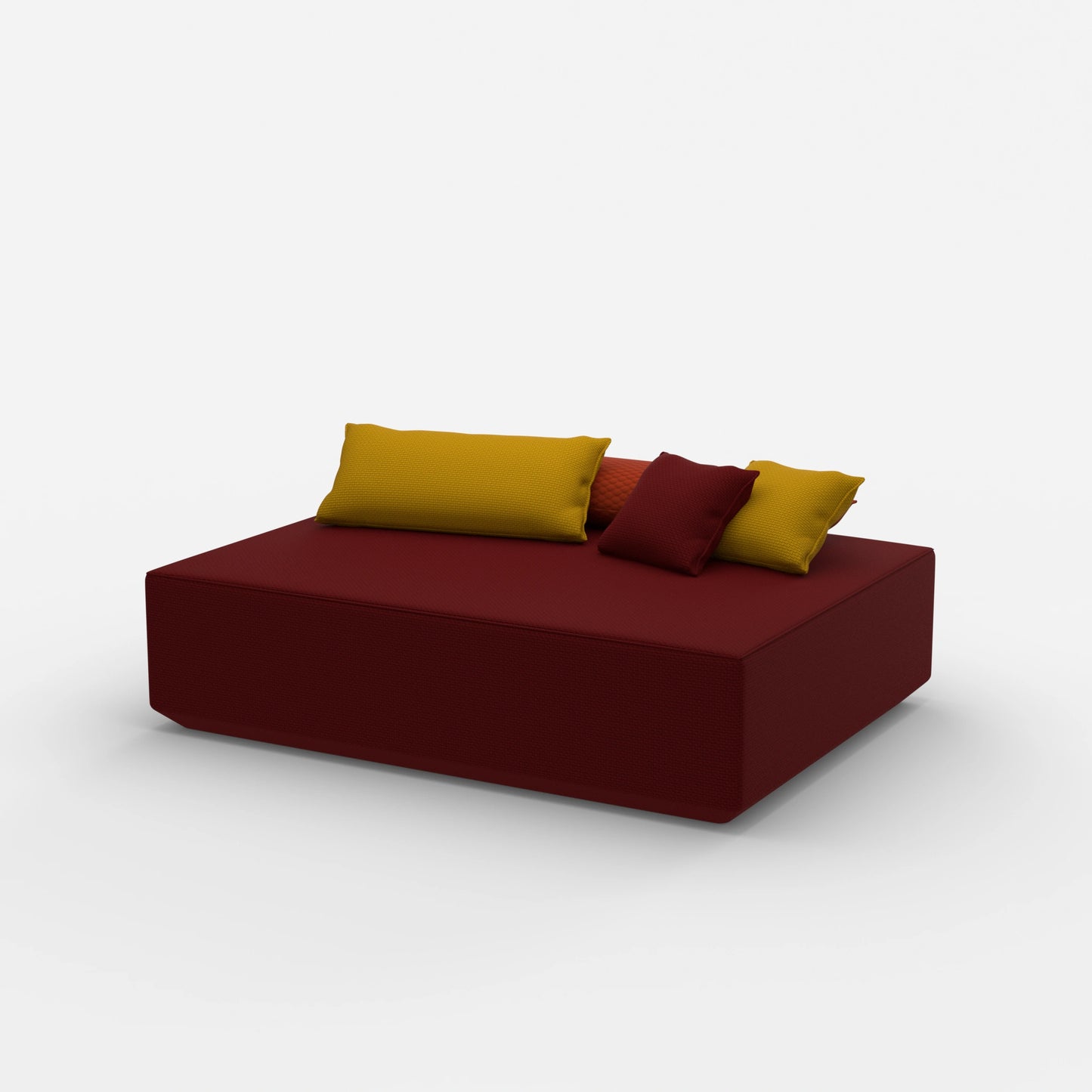 Grande pouf laterale