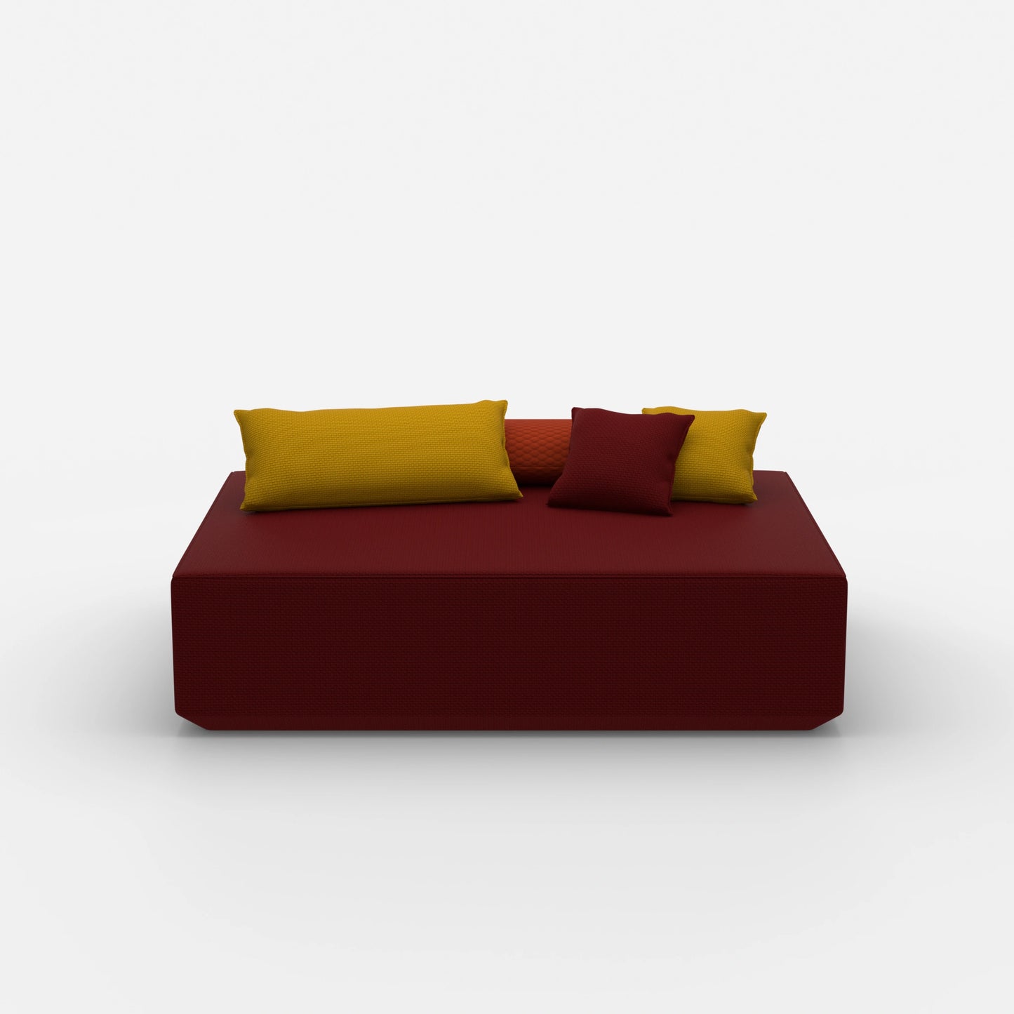 Grande pouf frontale