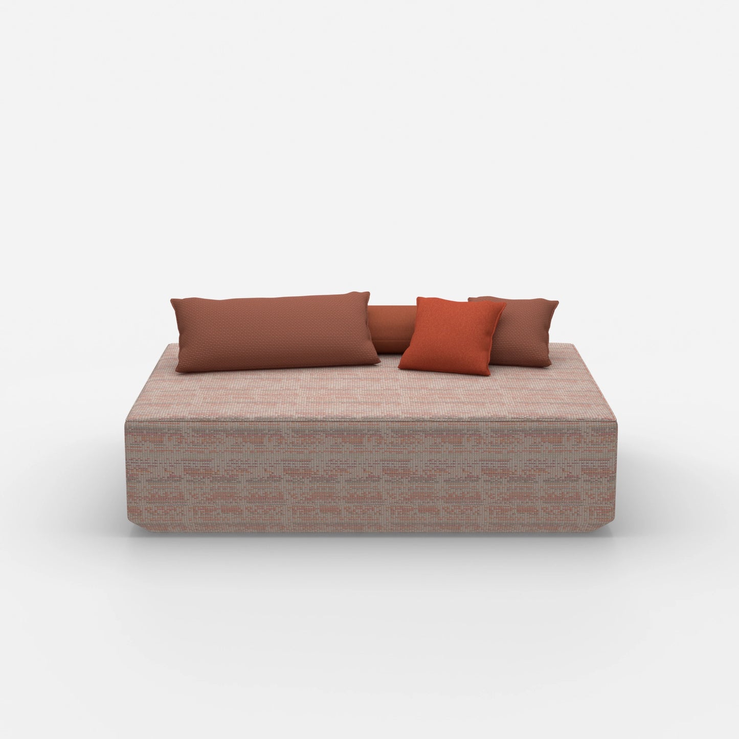 Grande pouf frontale