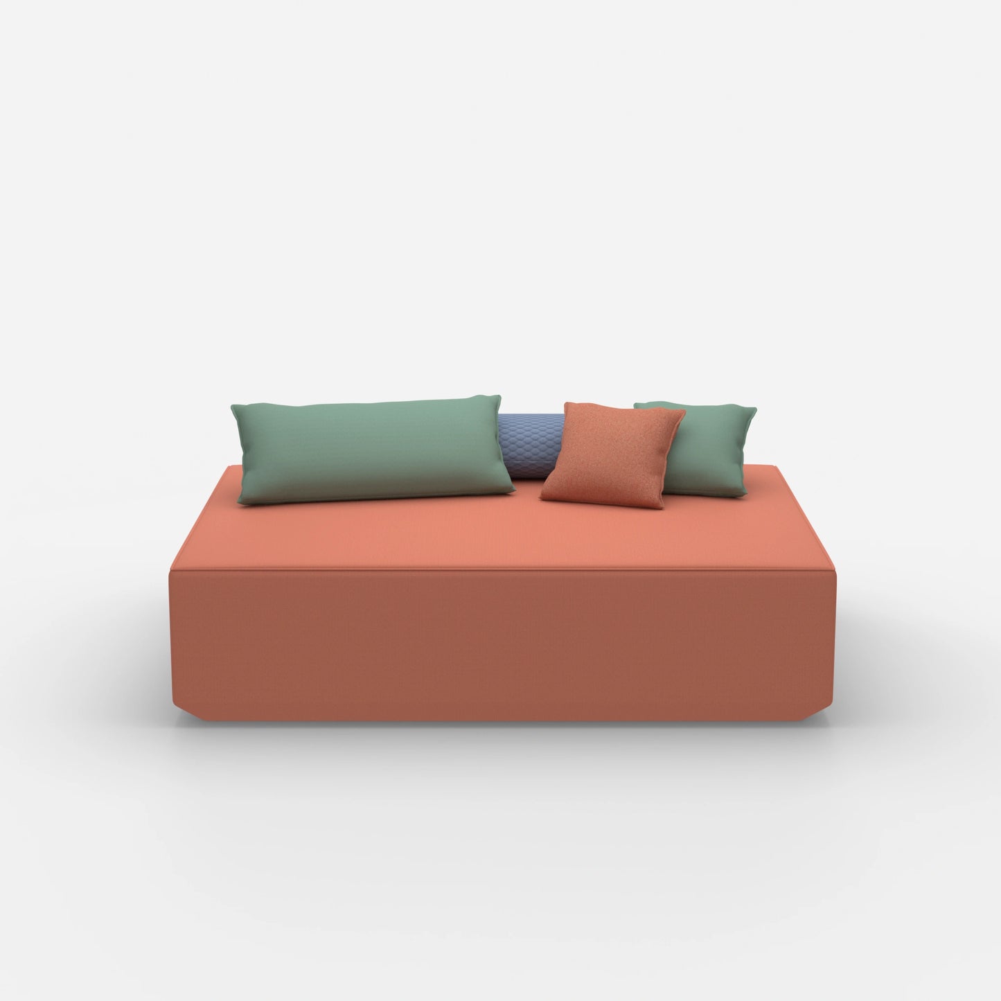 Grande pouf frontale