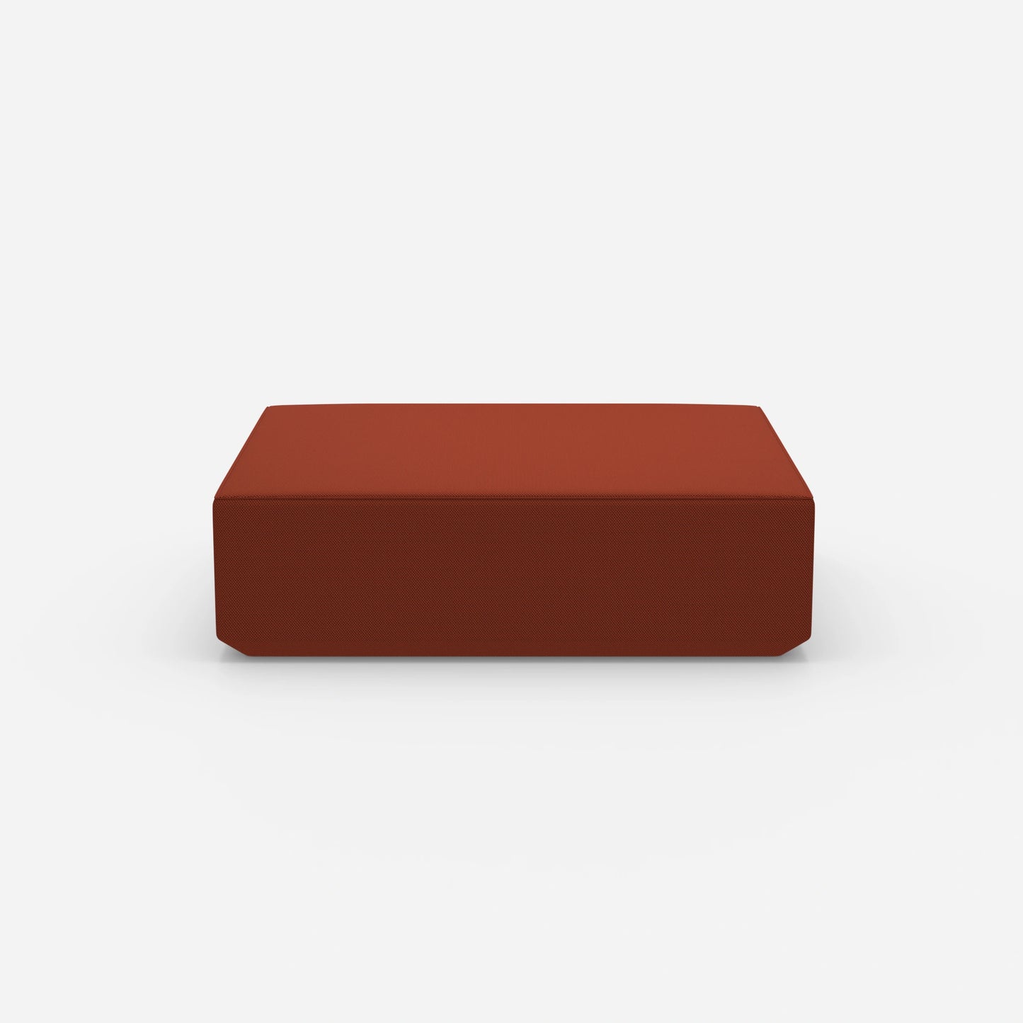 Pouf moderno grande visto frontalmente