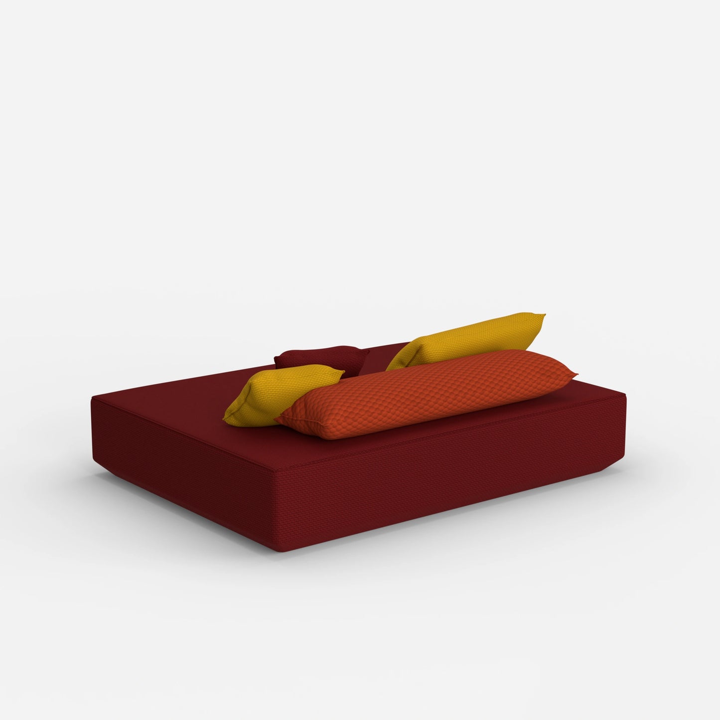 Pouf moderno in grande da dietro