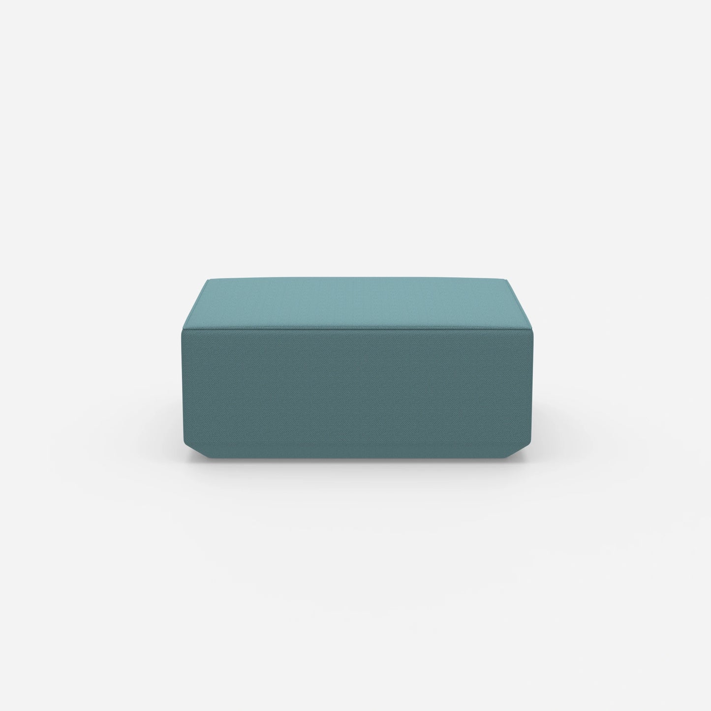 Pouf blu dal davanti