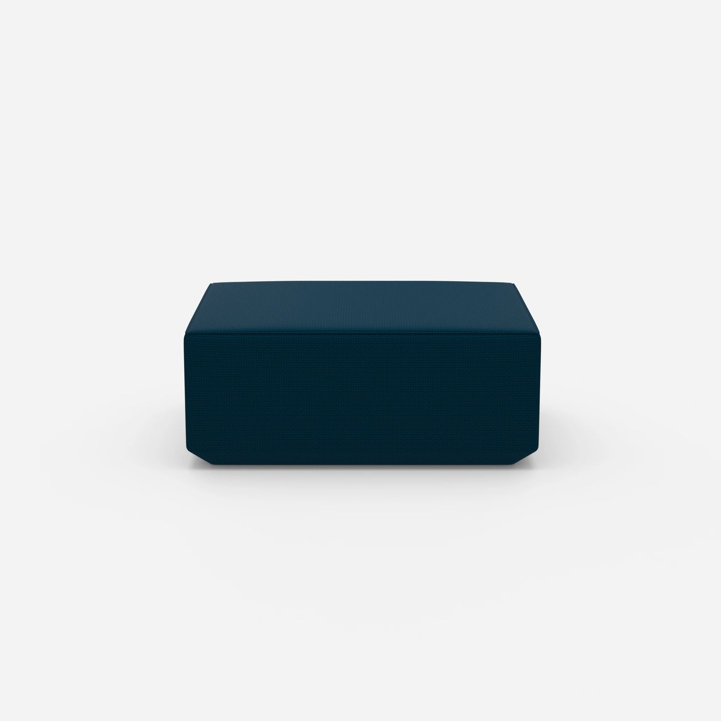 Pouf blu dal davanti