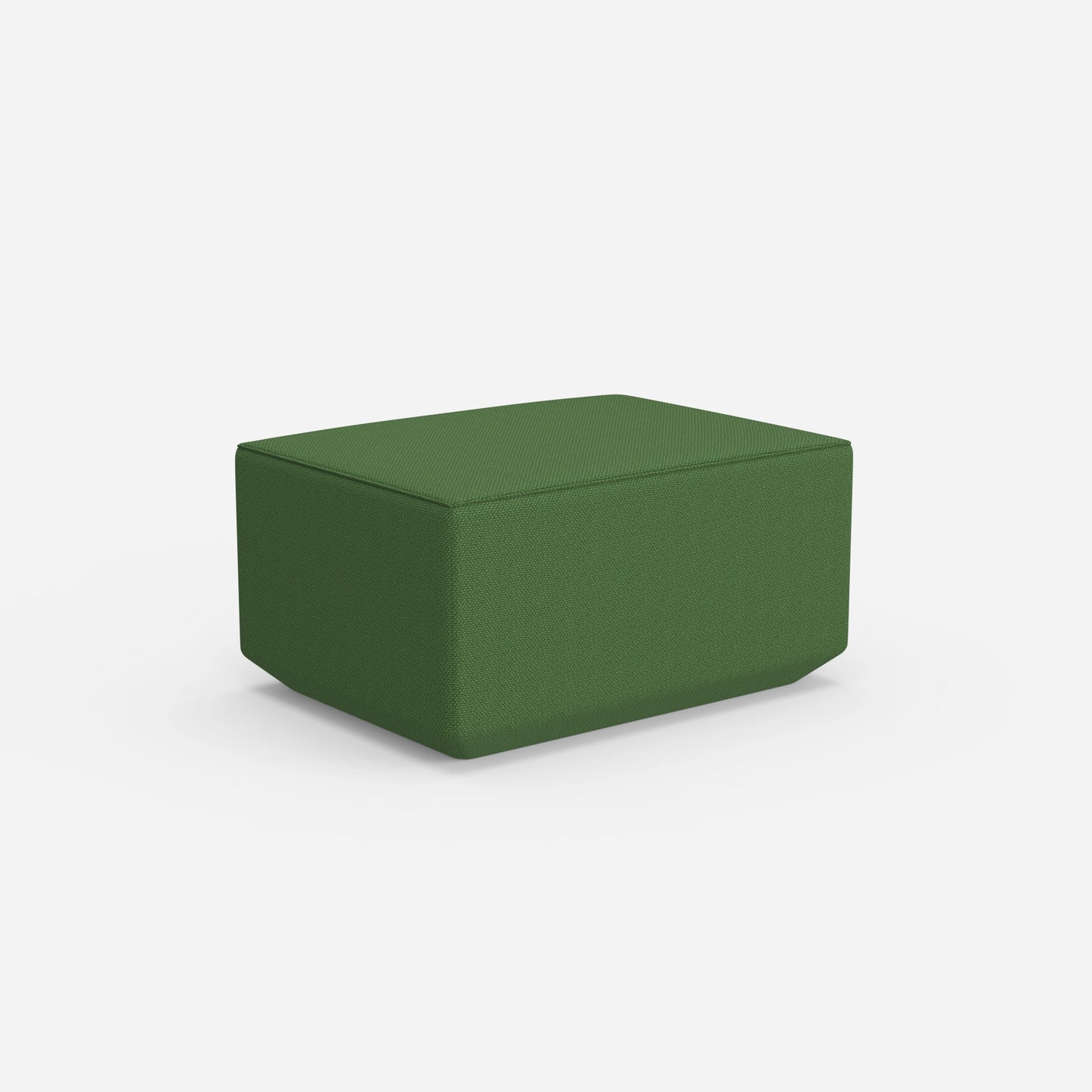 Pouf di seduta in verde da dietro