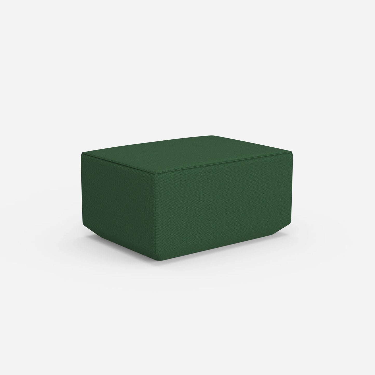 Pouf di seduta in verde da dietro