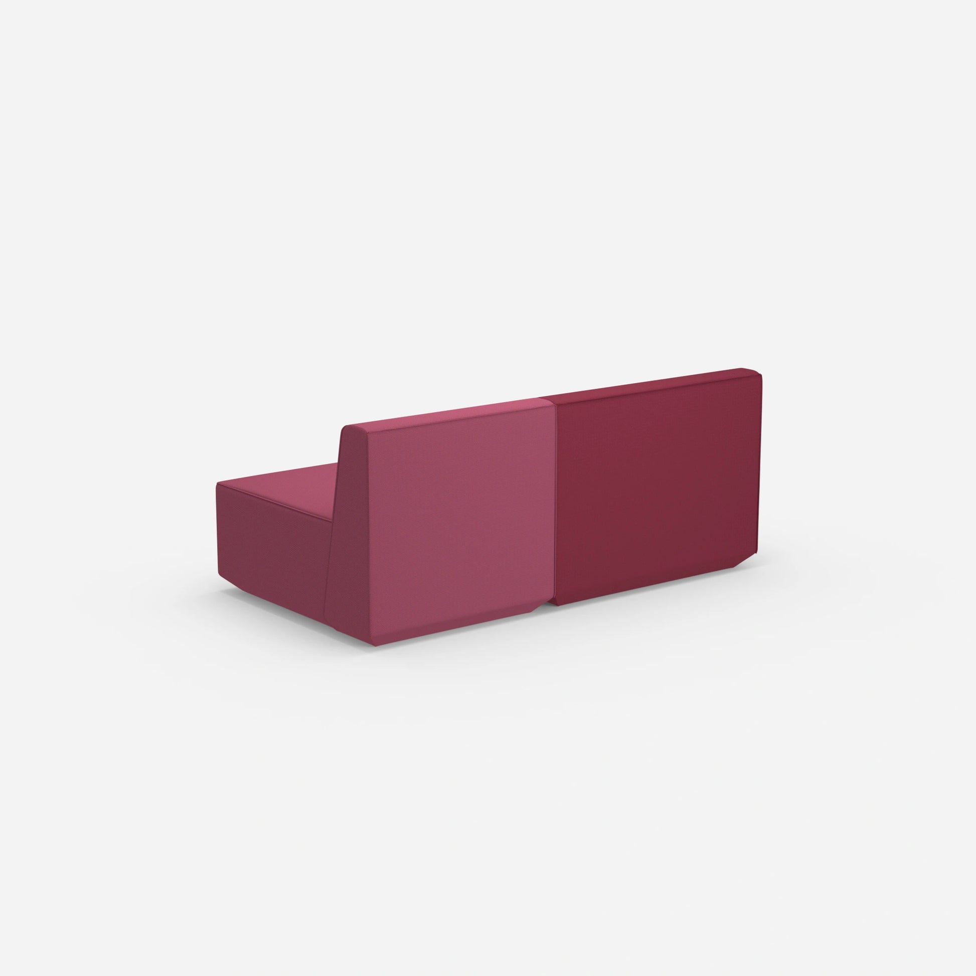 2 Sitzer rosa von hinten