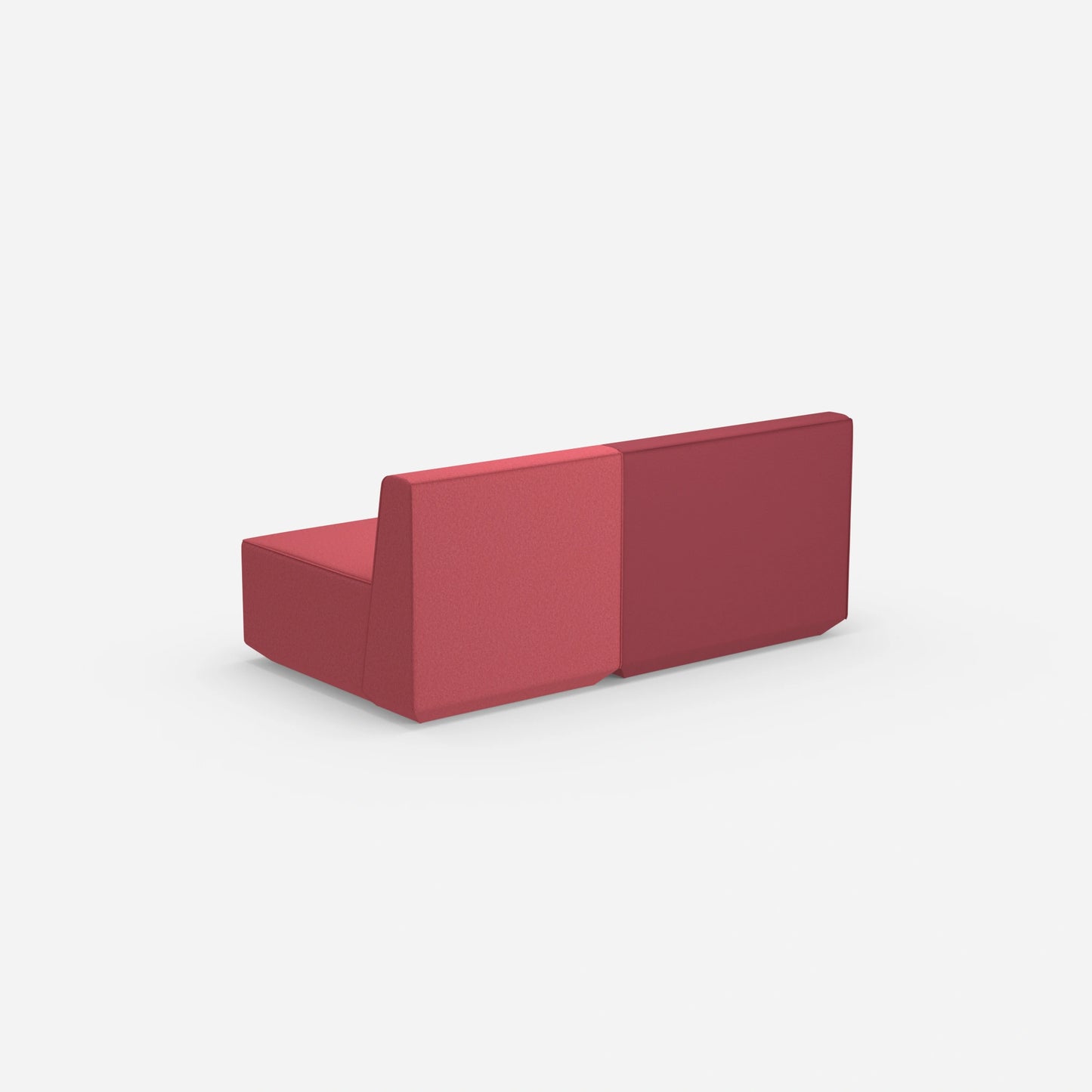 2 Sitzer rosa von hinten