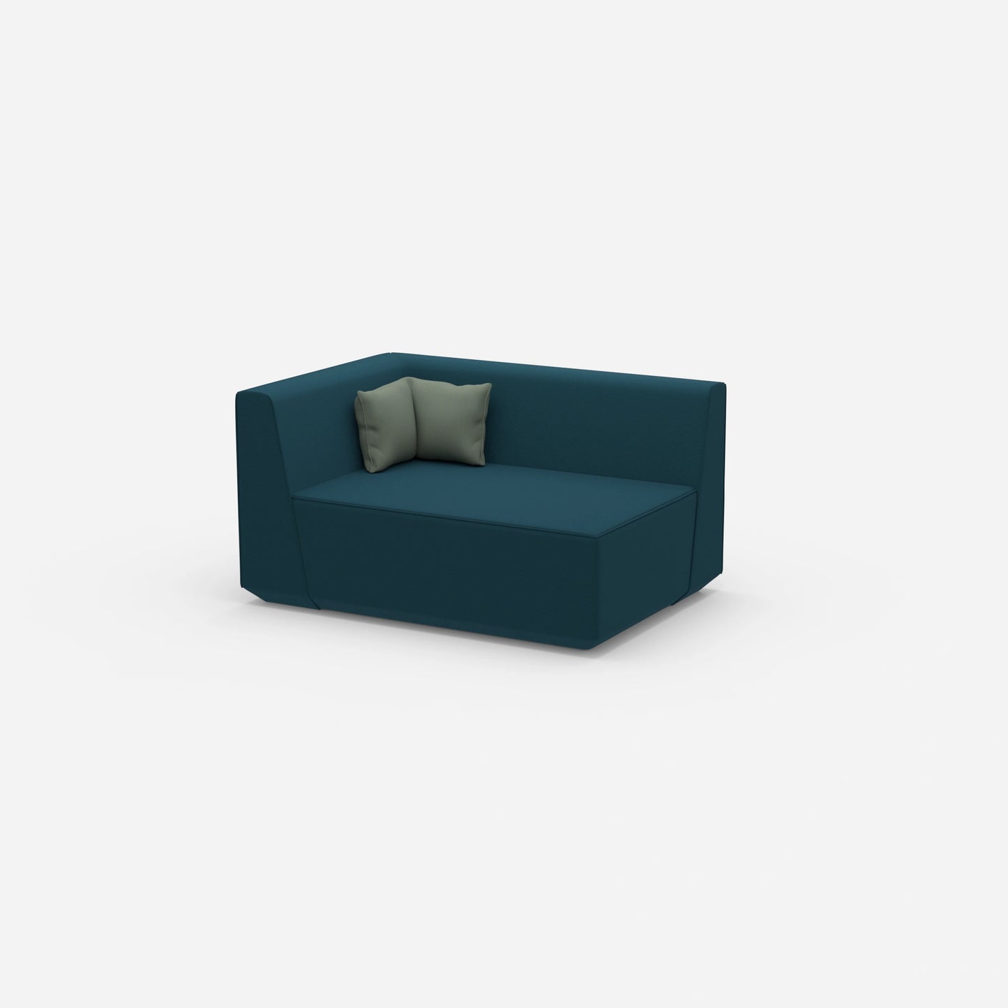2 Sitzer Sofa 140 cm breit von der Seite