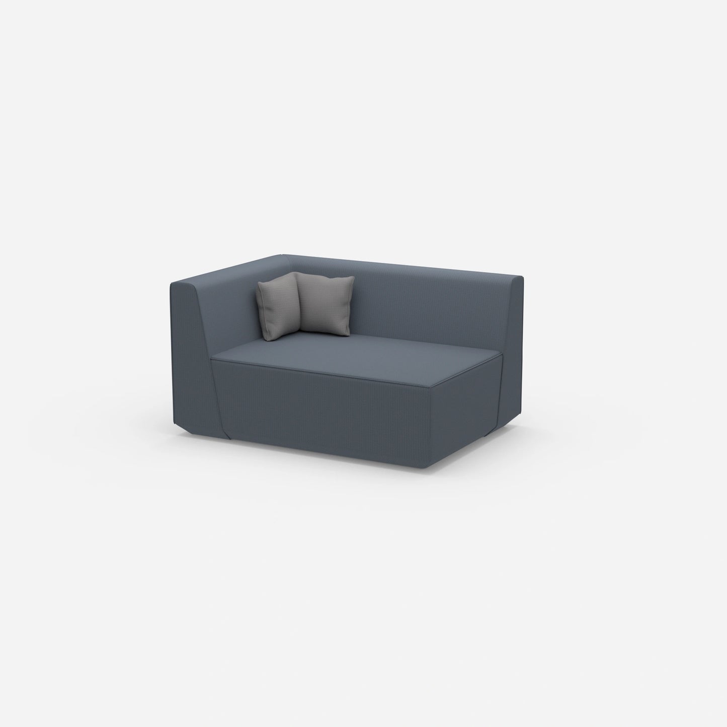 2 Sitzer Sofa 140 cm breit von der Seite