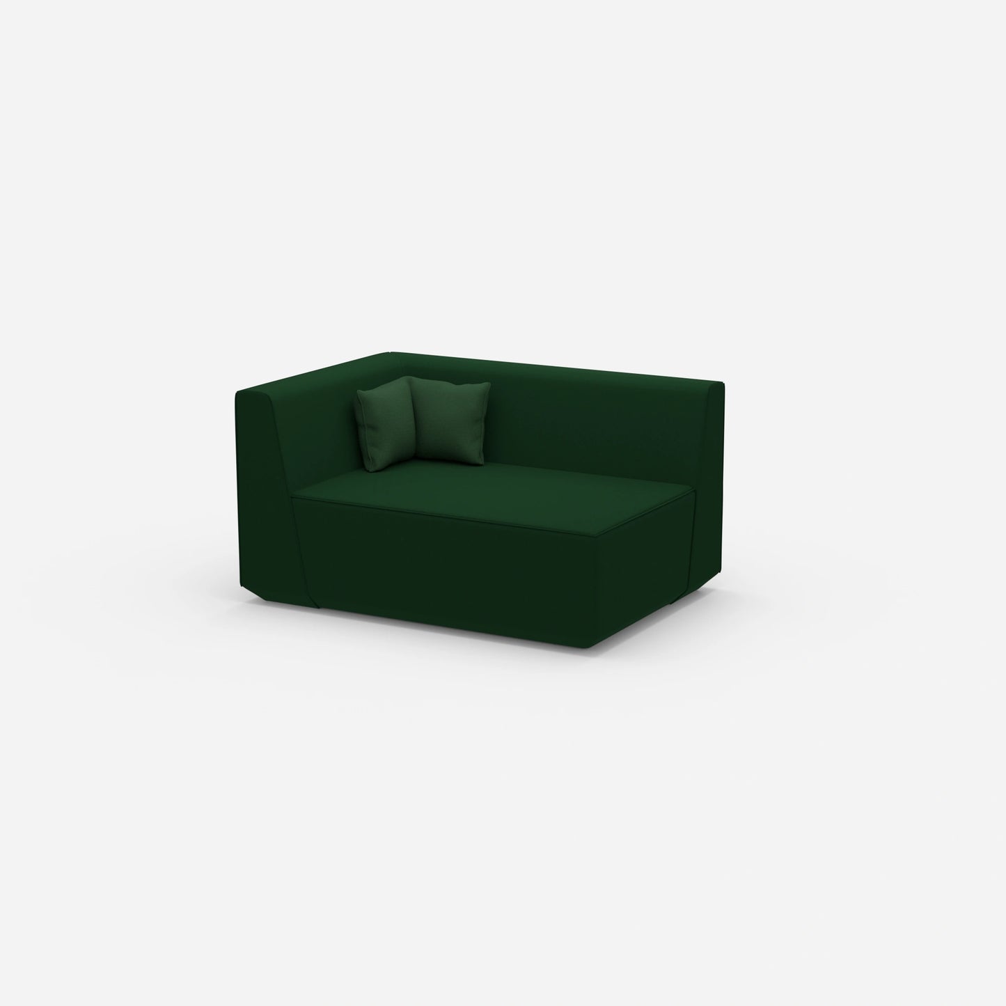 2 Sitzer Sofa 140 cm breit von der Seite