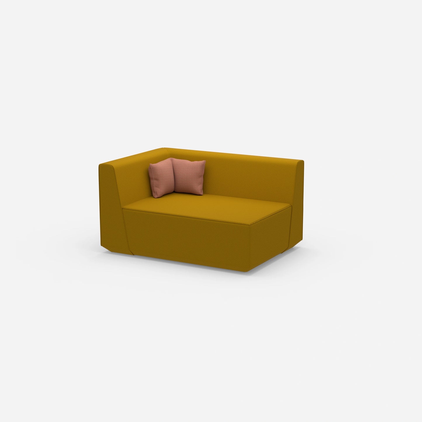 2 Sitzer Sofa 140 cm breit von der Seite