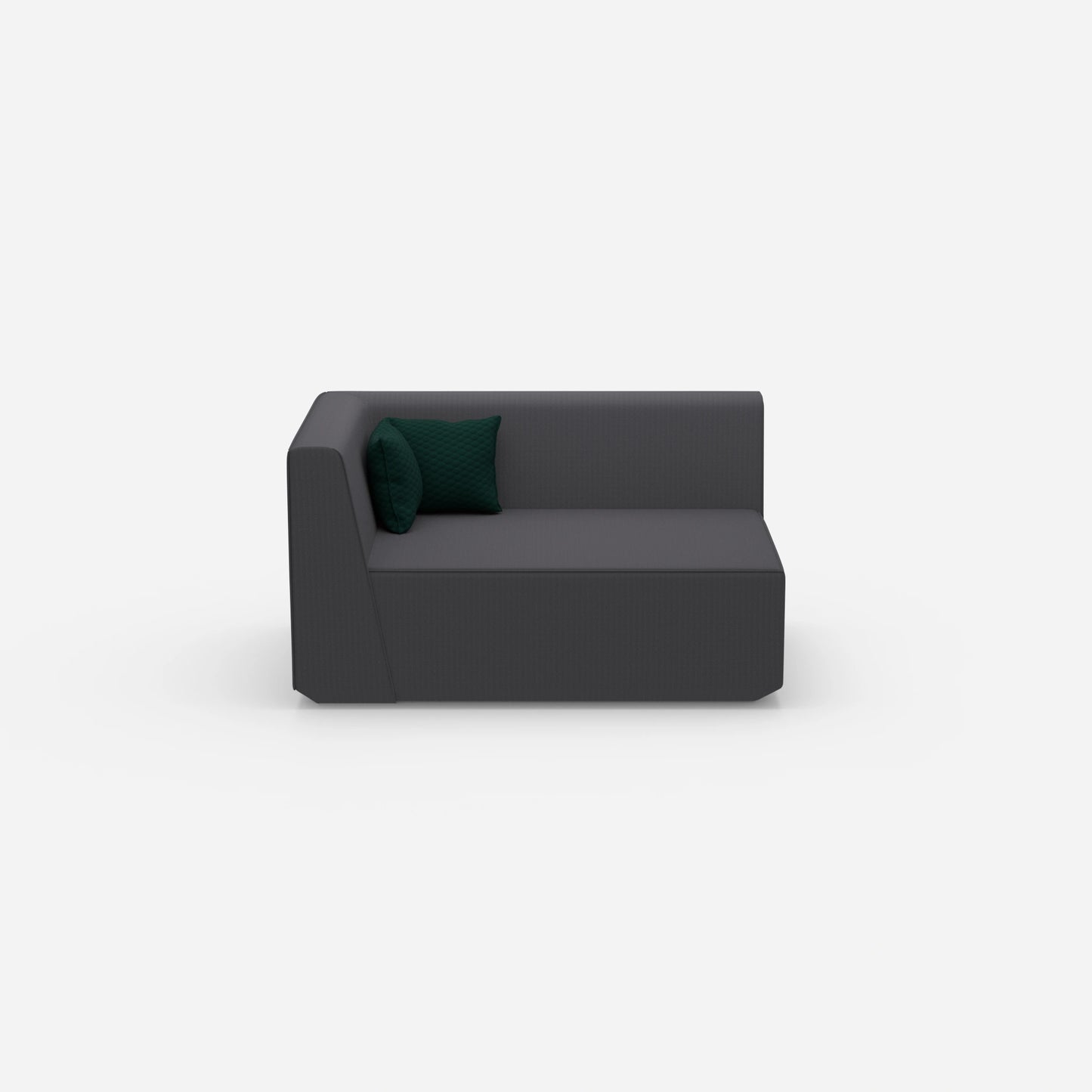 2 Sitzer Sofa 140 cm breit von vorne
